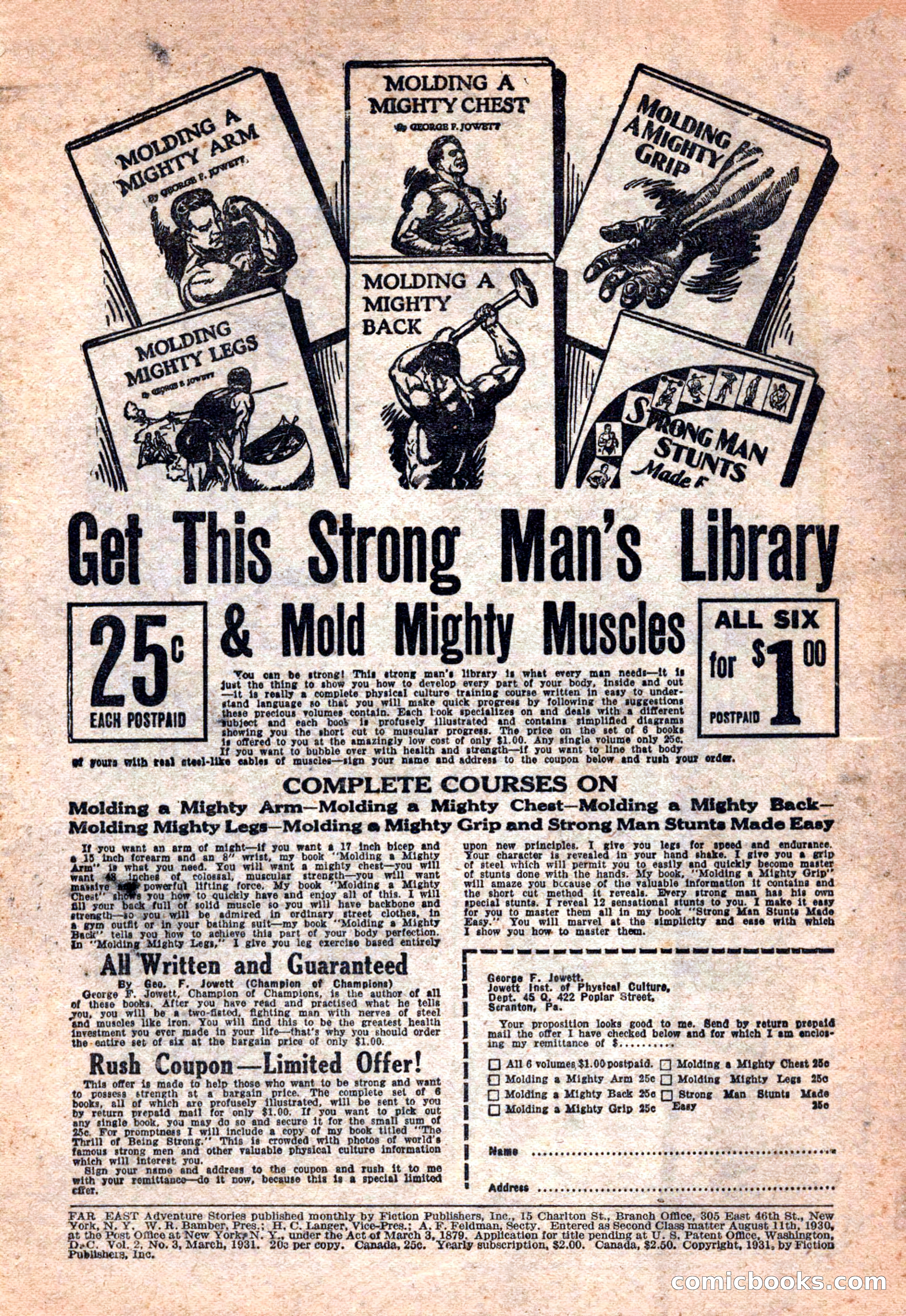 Far East Adventure Stories, March 1931 — page 3 of 132