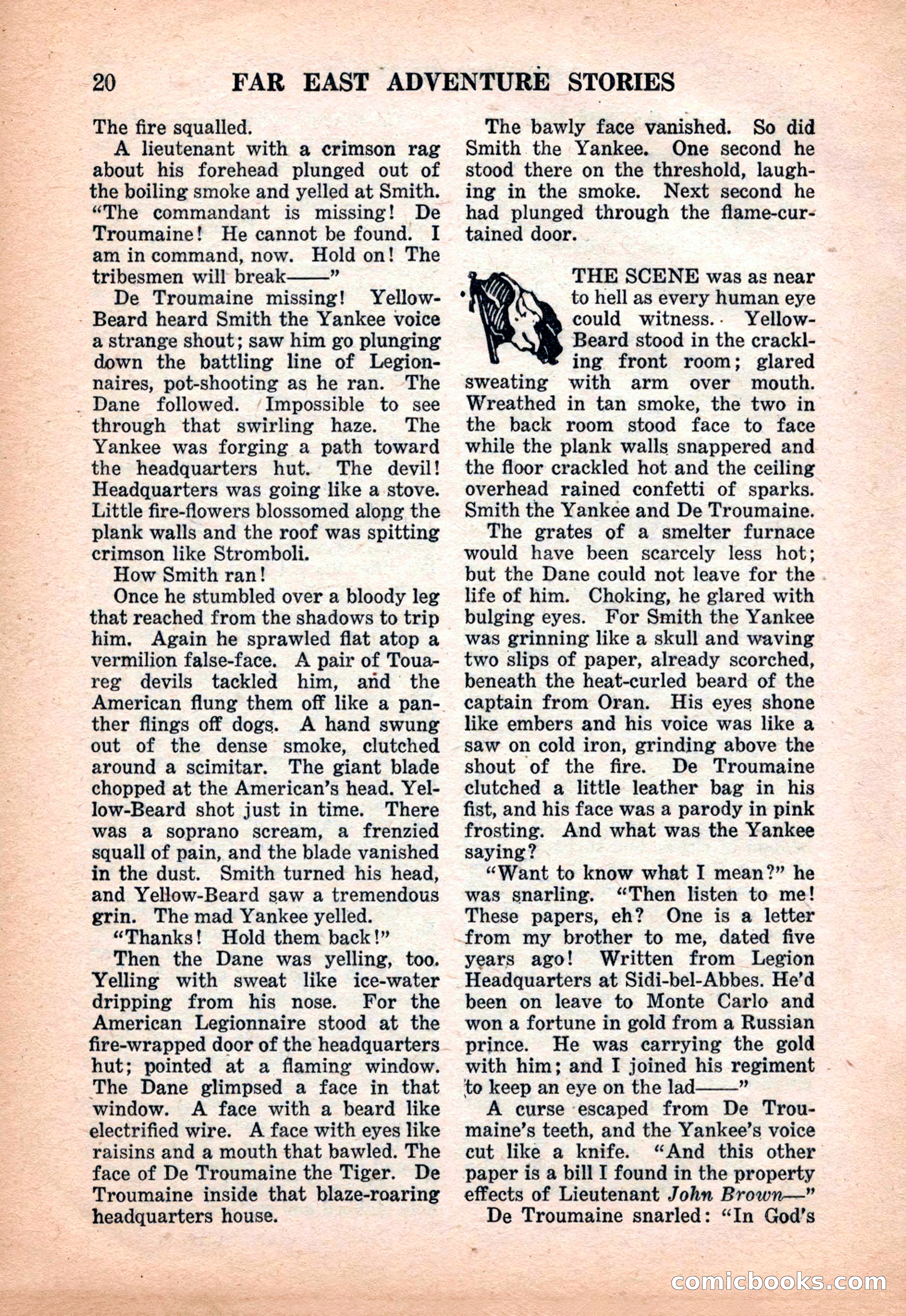 Far East Adventure Stories, March 1931 — page 22 of 132