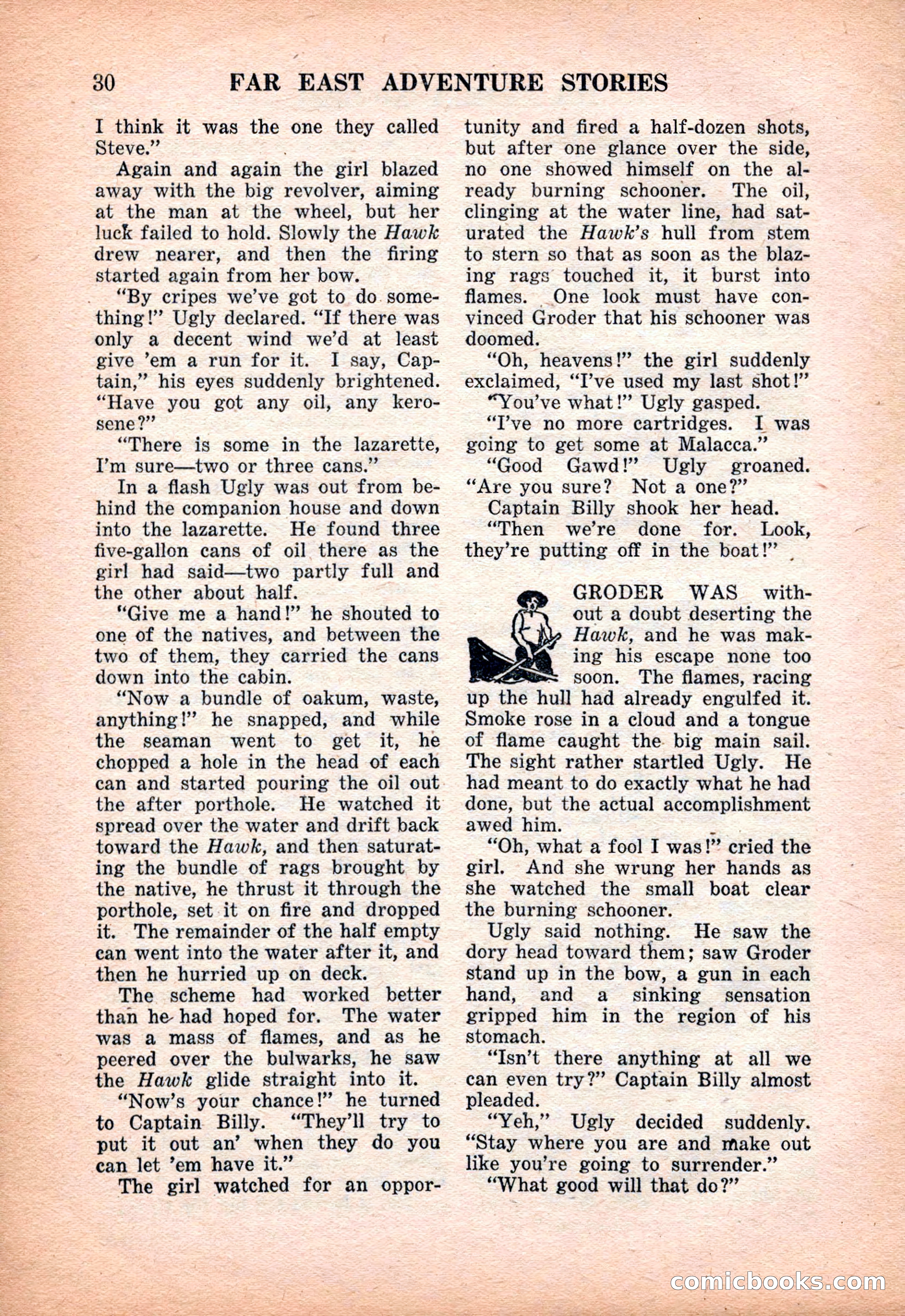 Far East Adventure Stories, March 1931 — page 32 of 132