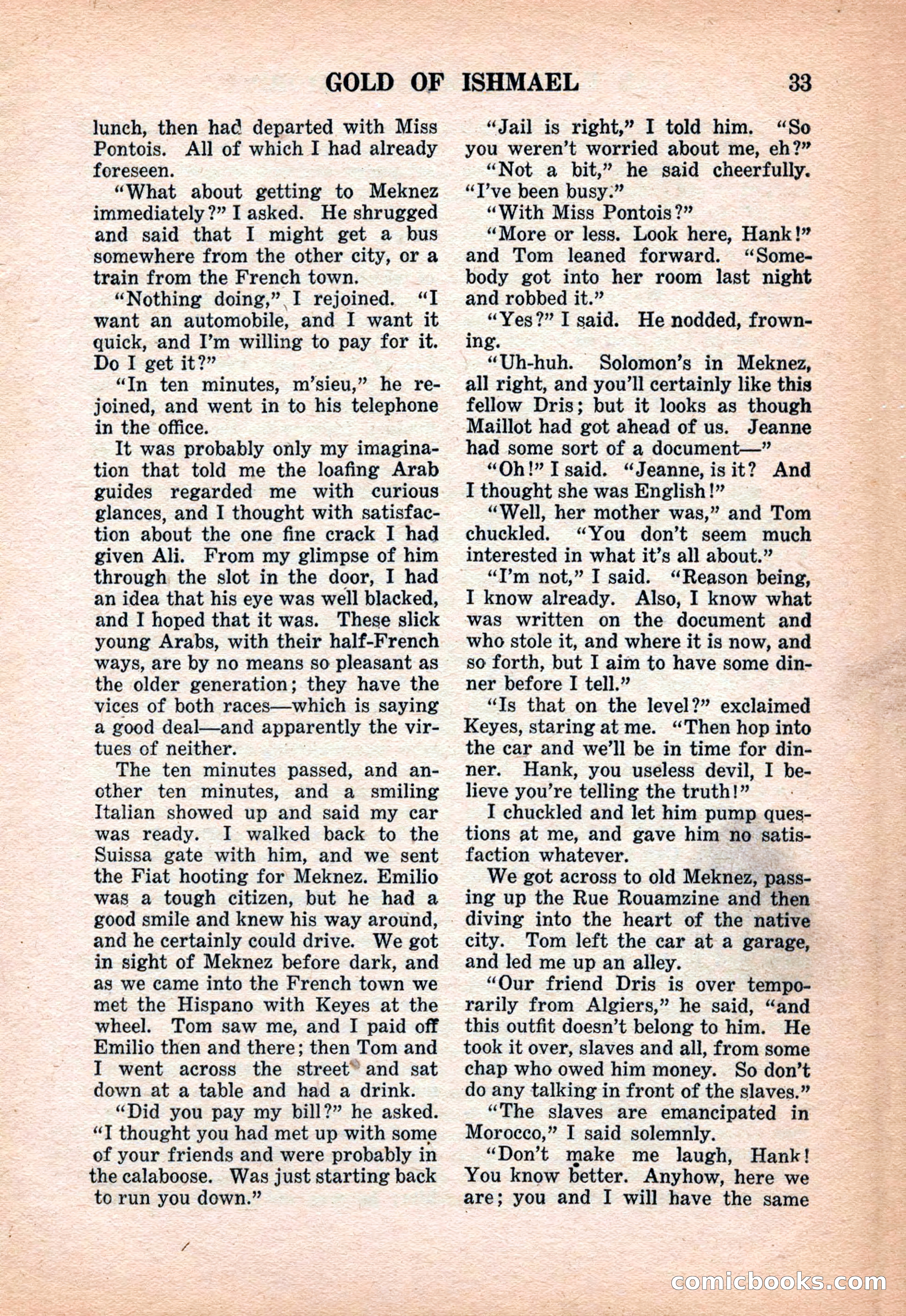 Far East Adventure Stories, March 1931 — page 35 of 132