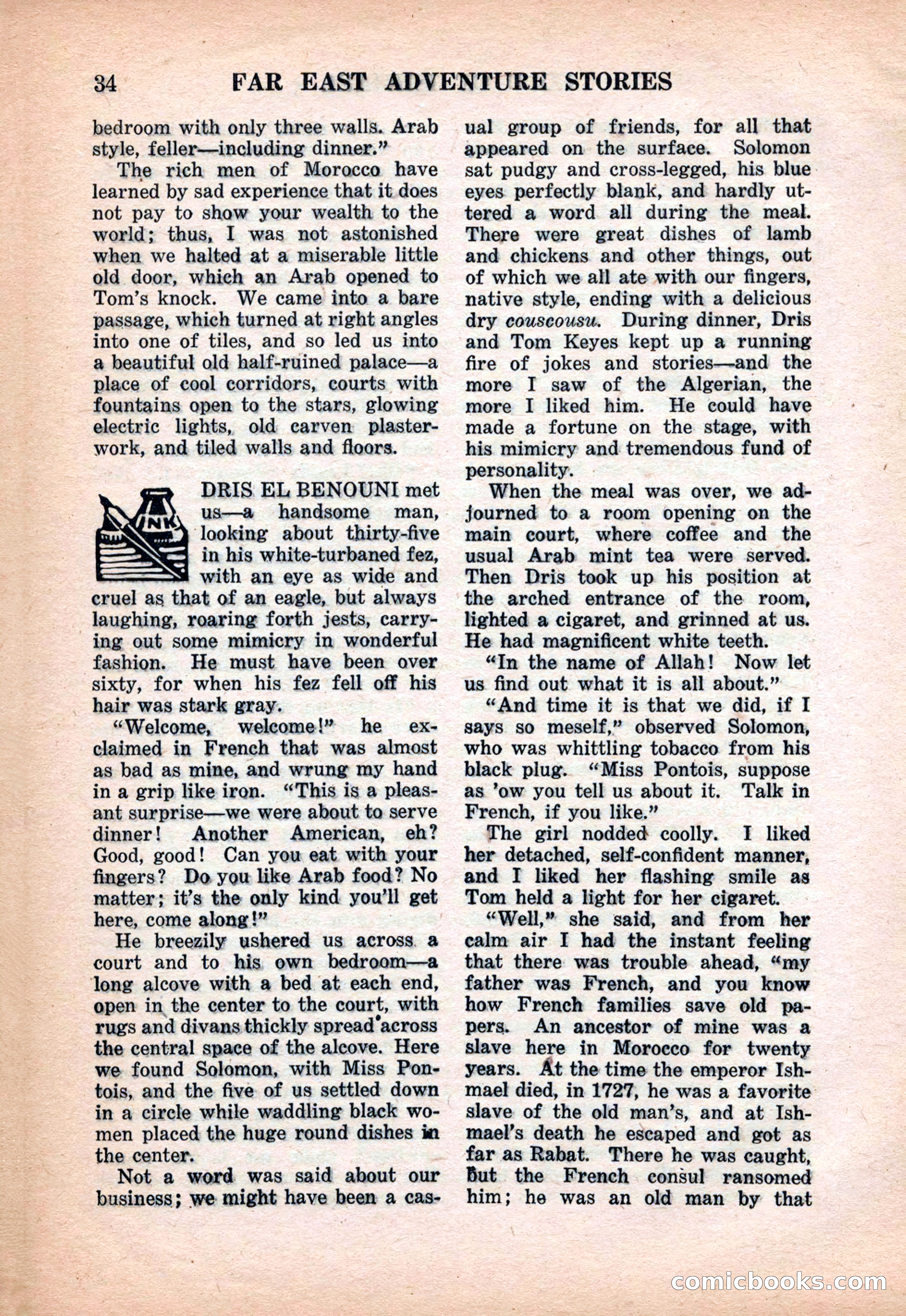 Far East Adventure Stories, March 1931 — page 36 of 132
