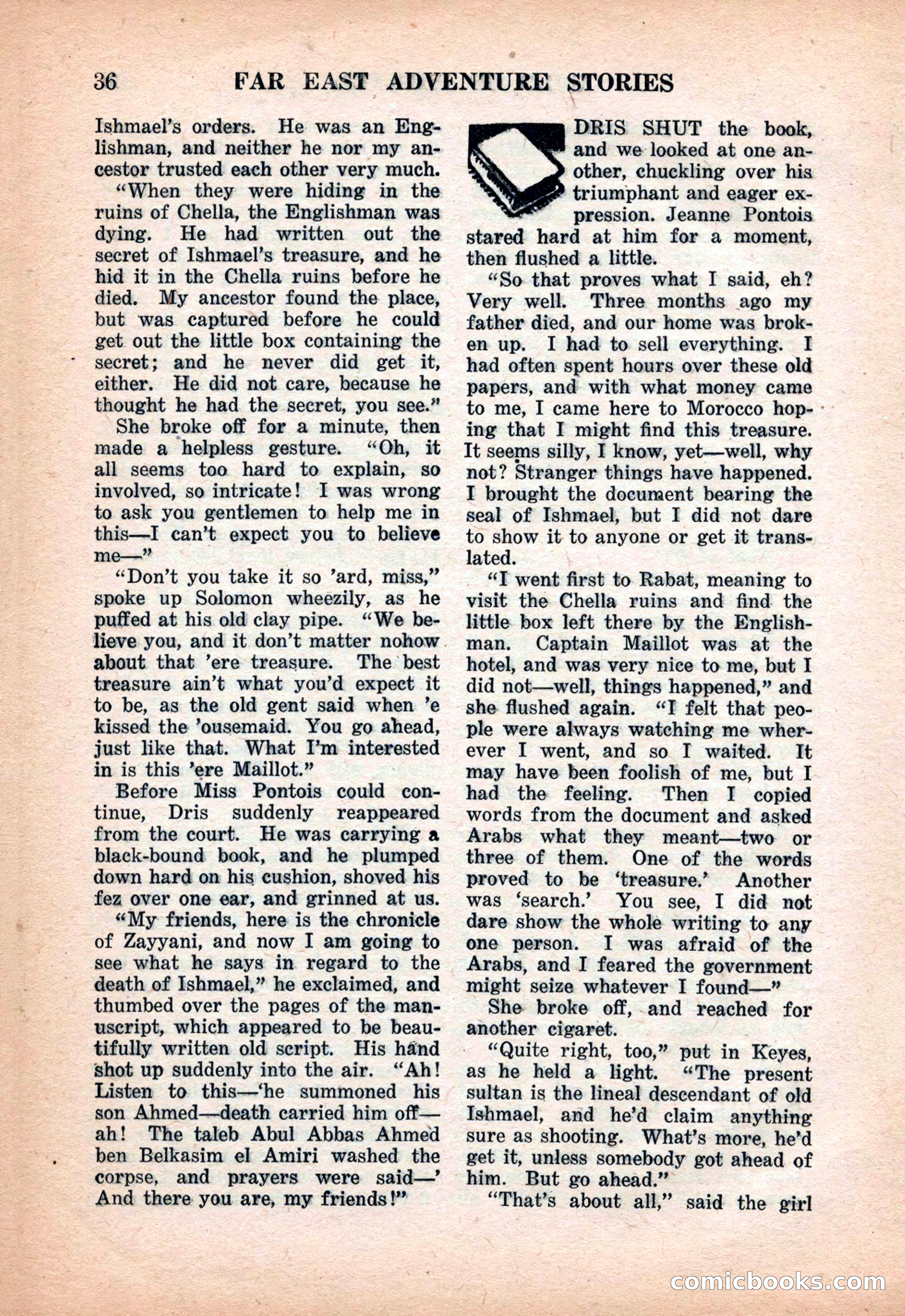 Far East Adventure Stories, March 1931 — page 38 of 132