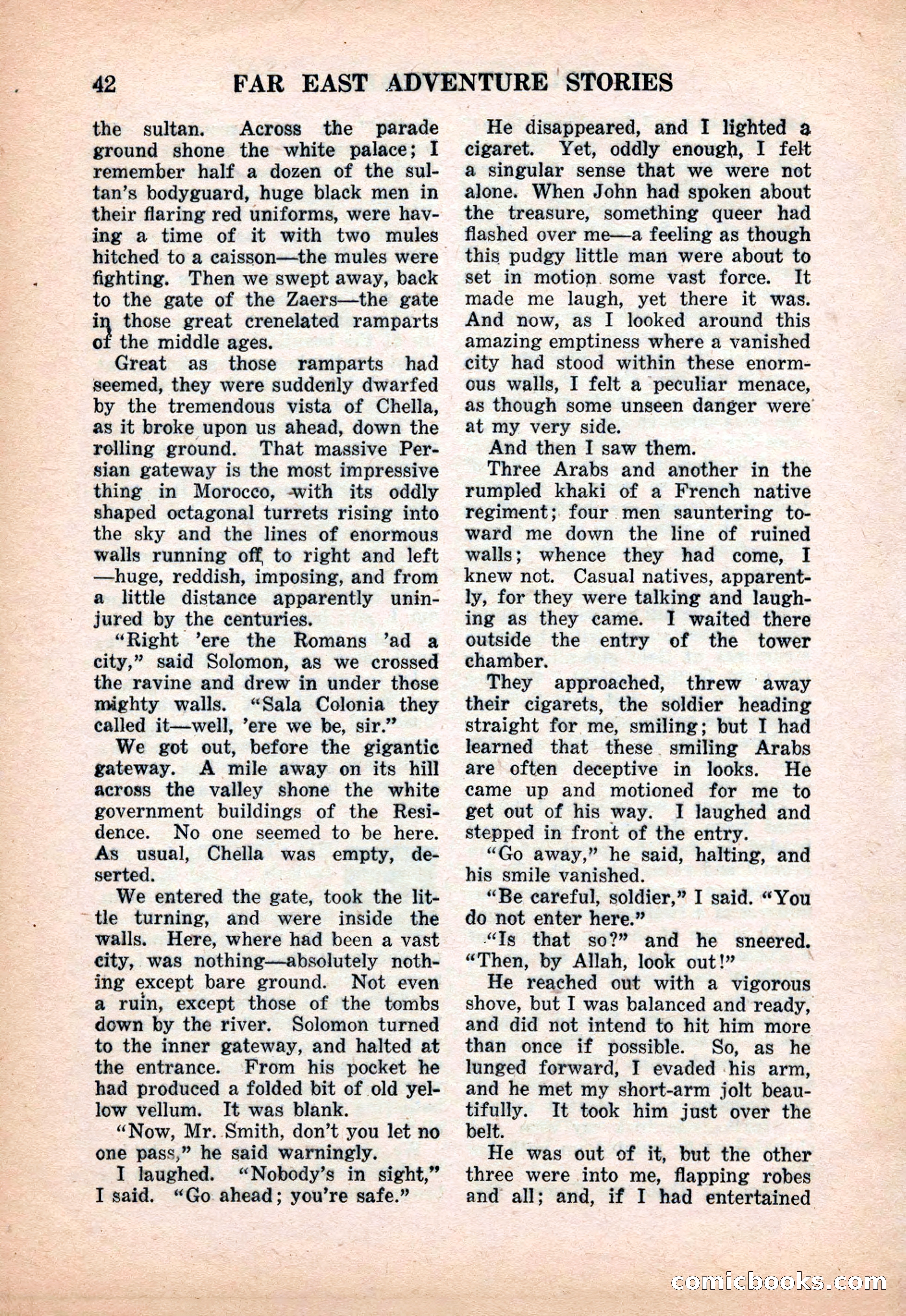 Far East Adventure Stories, March 1931 — page 44 of 132