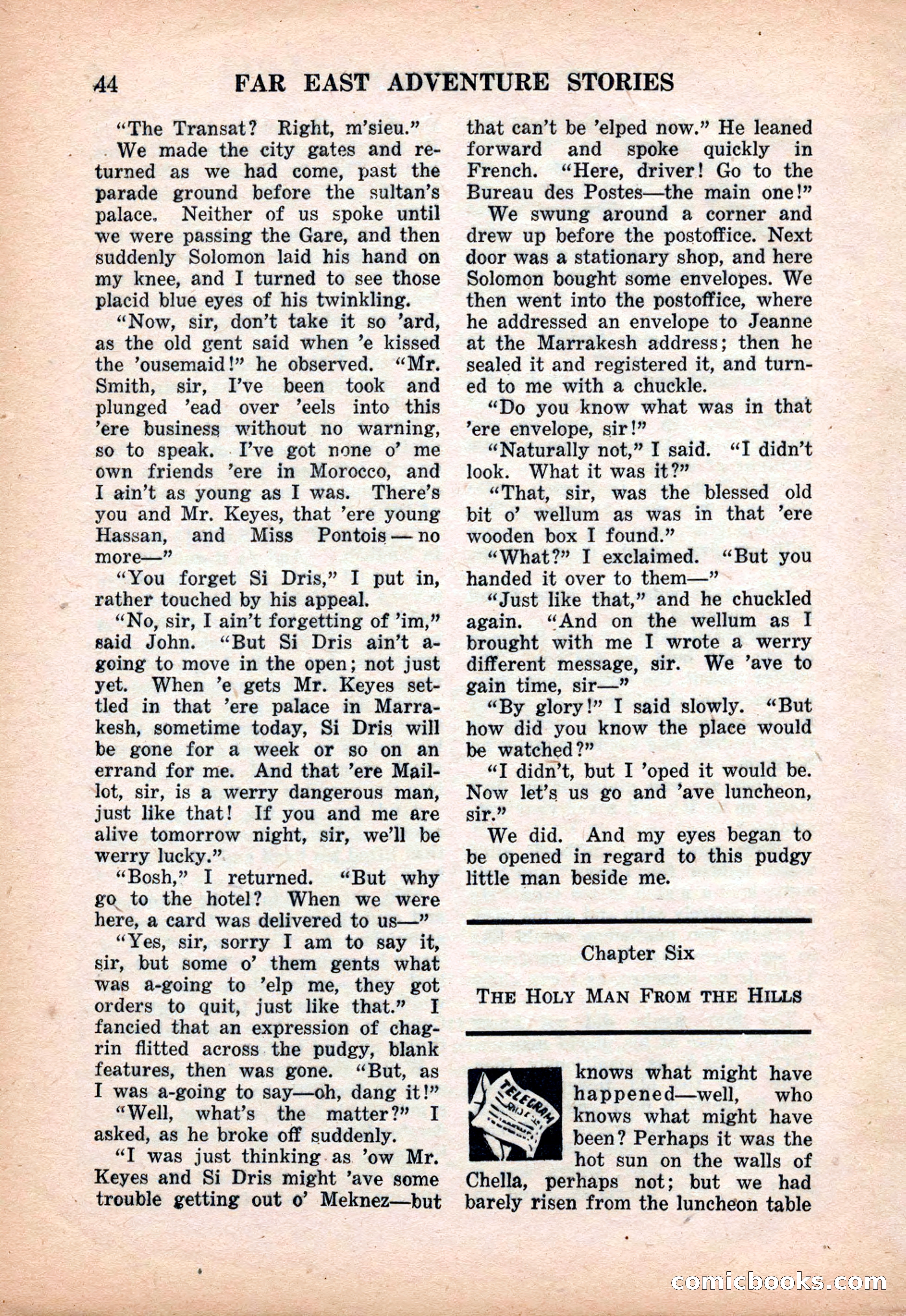 Far East Adventure Stories, March 1931 — page 46 of 132
