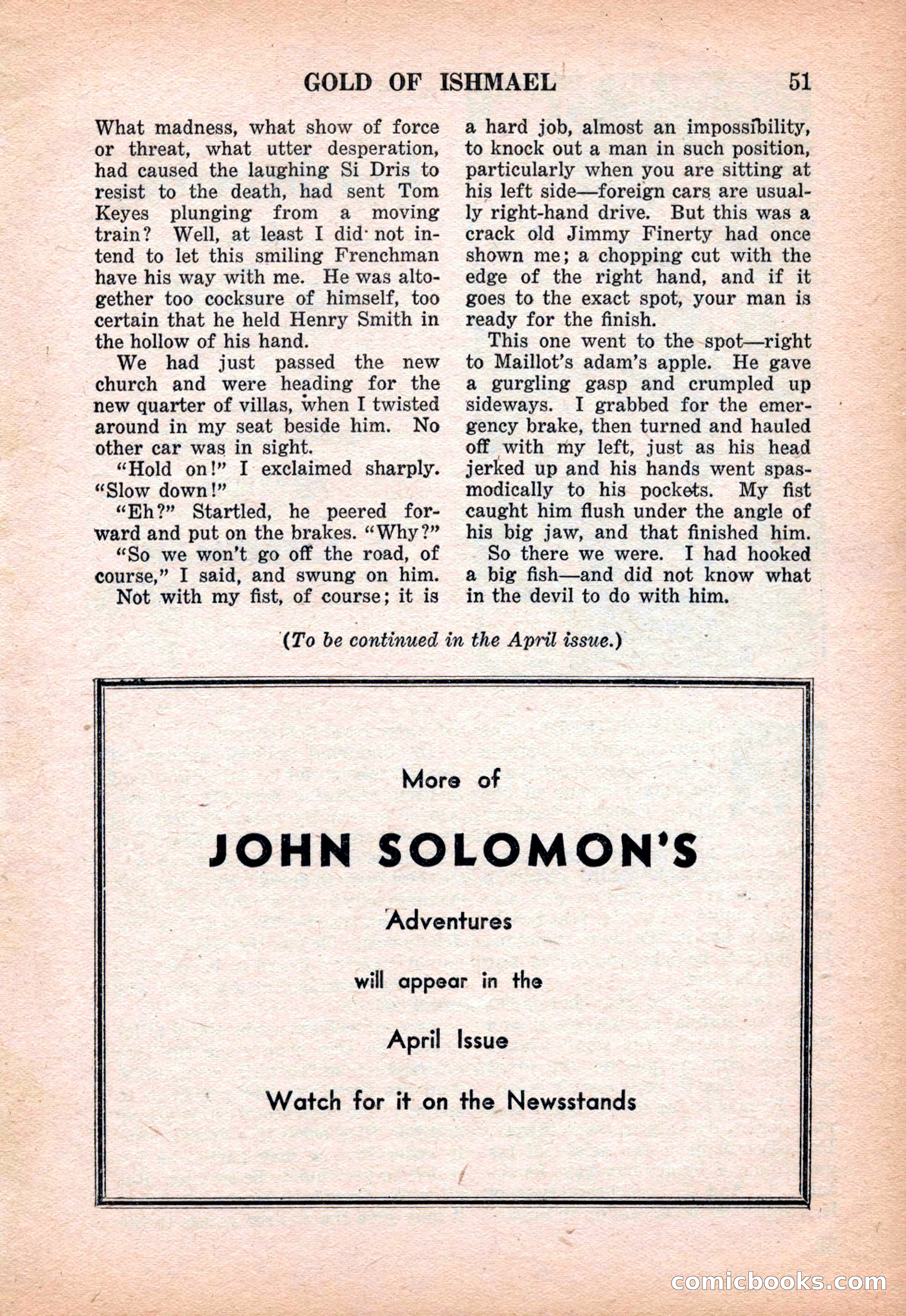 Far East Adventure Stories, March 1931 — page 53 of 132
