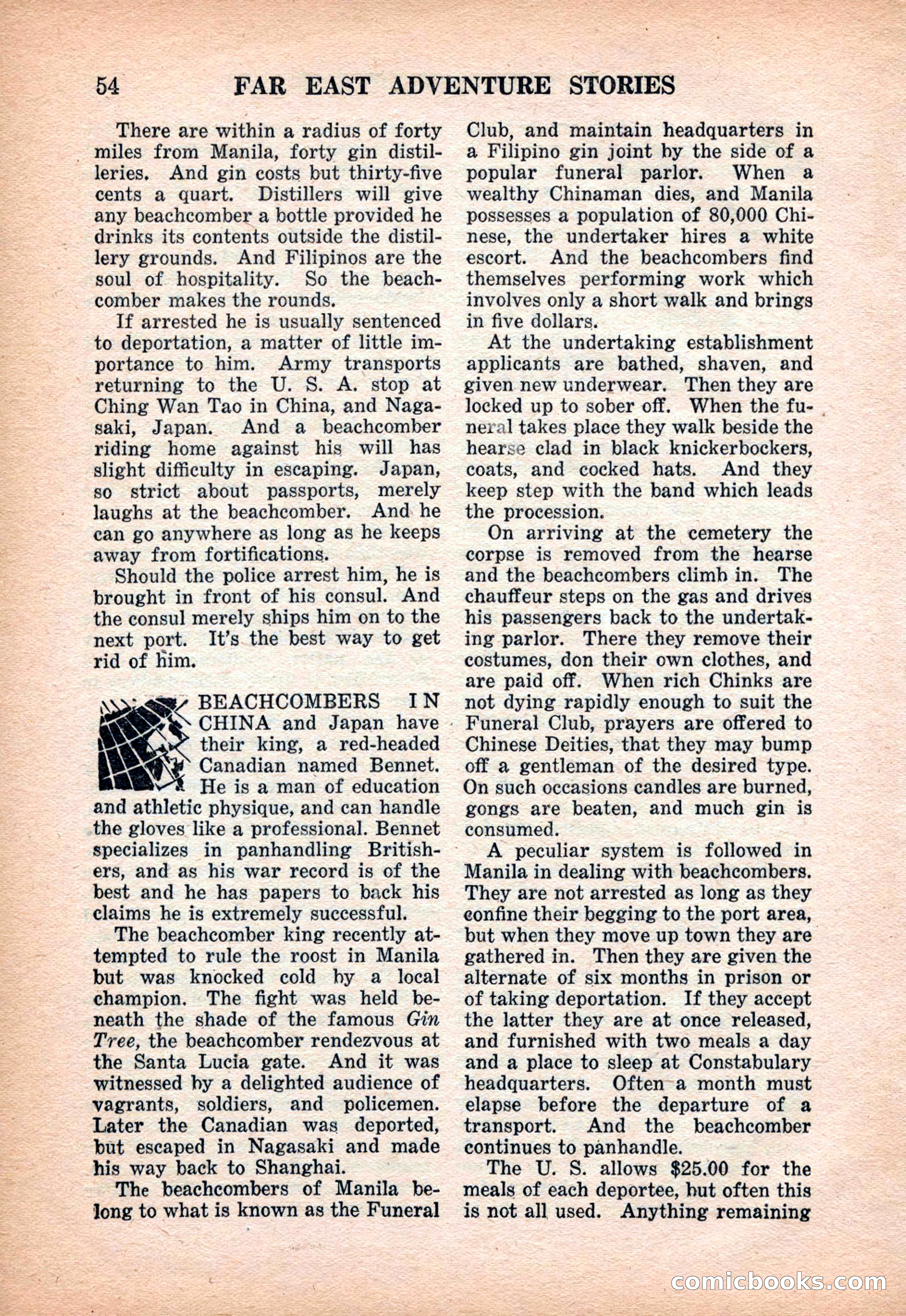 Far East Adventure Stories, March 1931 — page 56 of 132