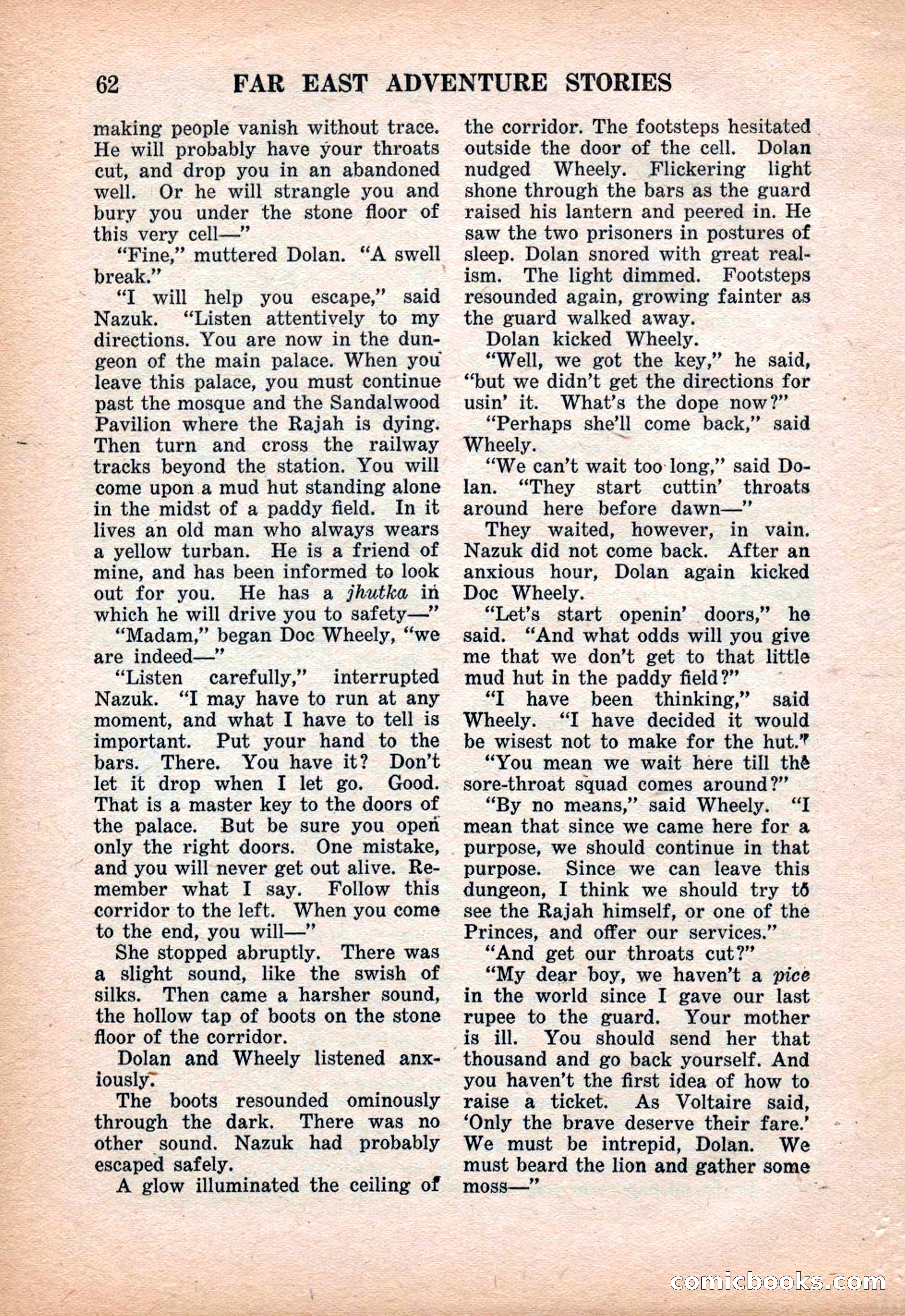 Far East Adventure Stories, March 1931 — page 64 of 132