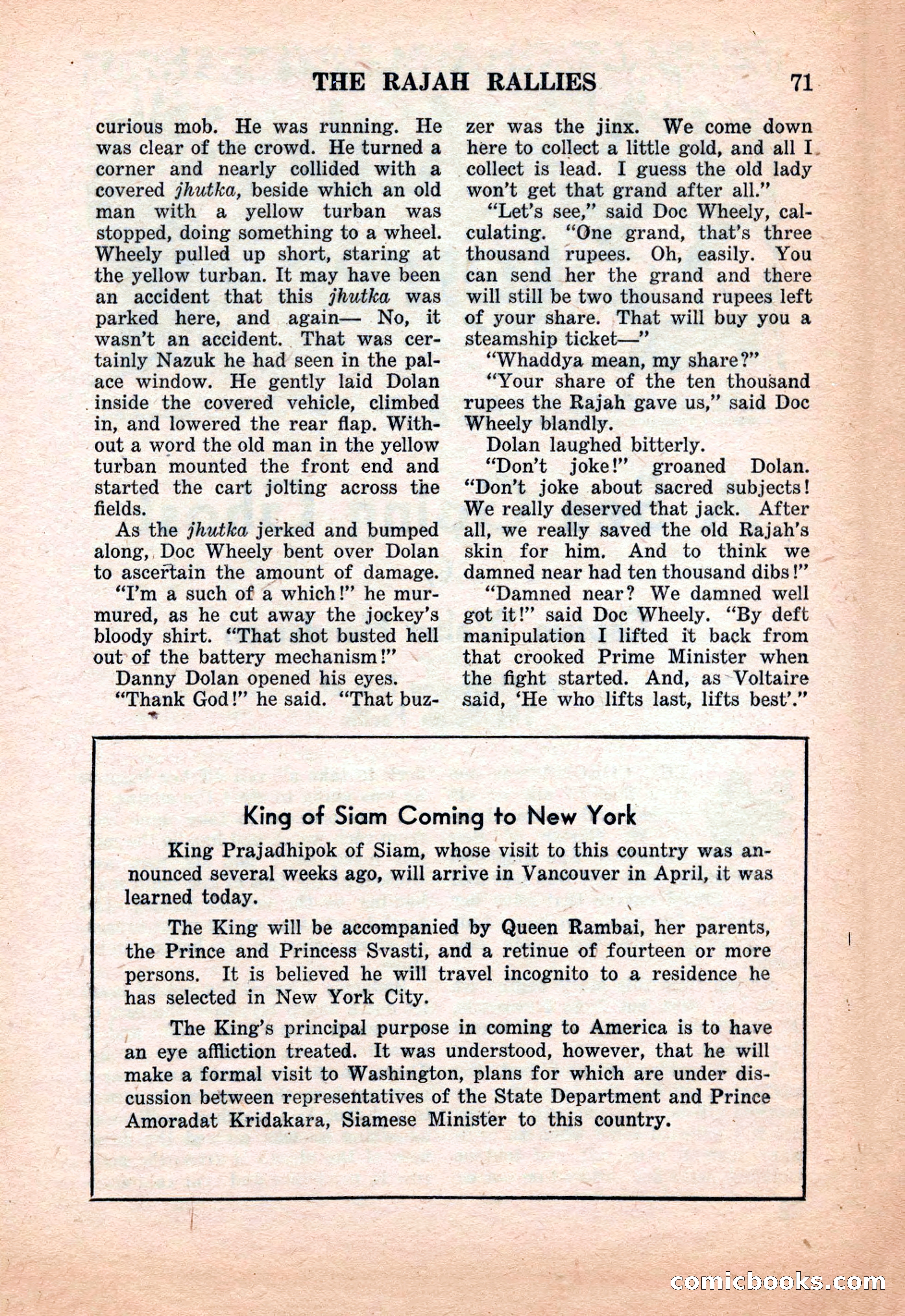 Far East Adventure Stories, March 1931 — page 73 of 132