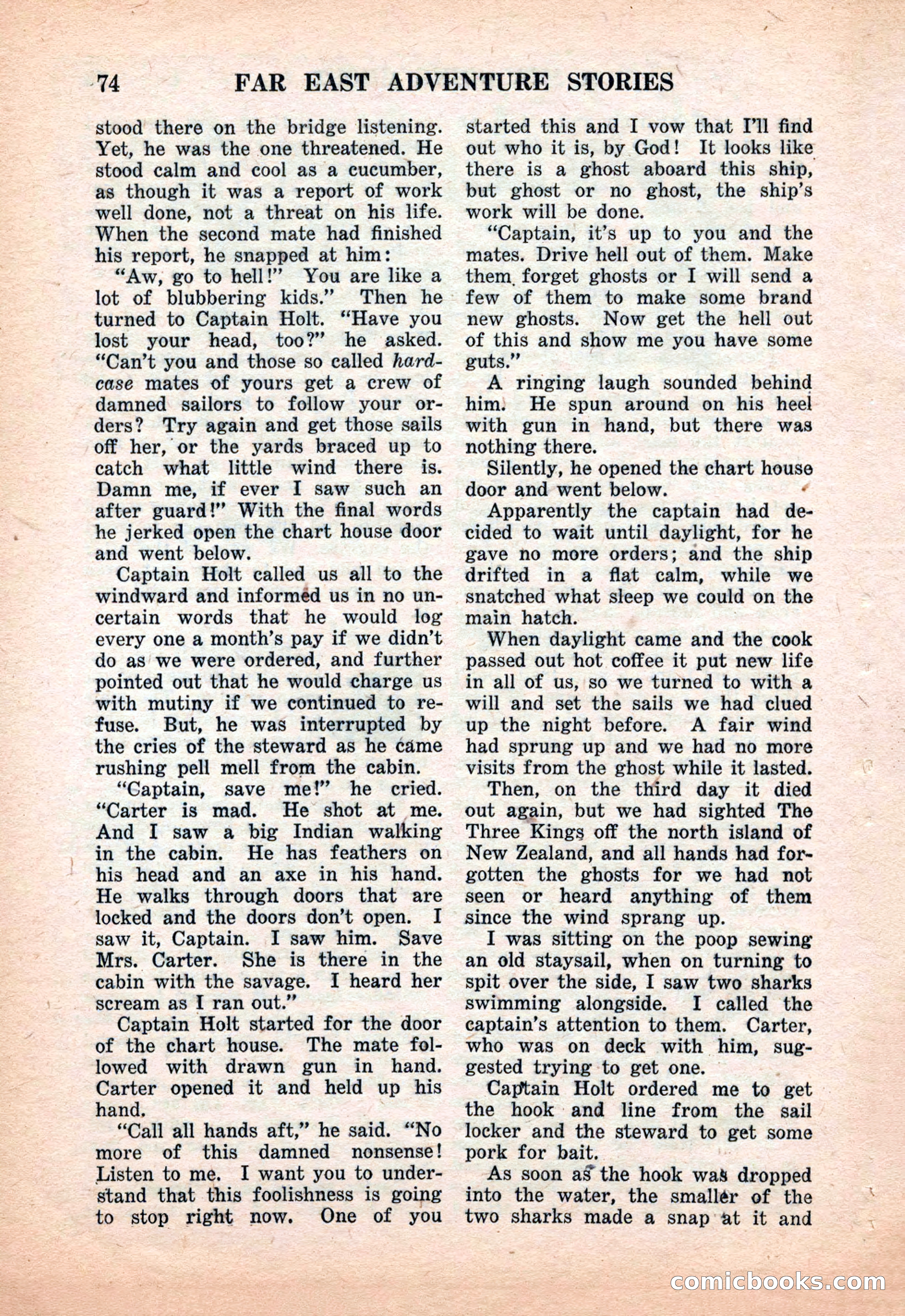 Far East Adventure Stories, March 1931 — page 76 of 132