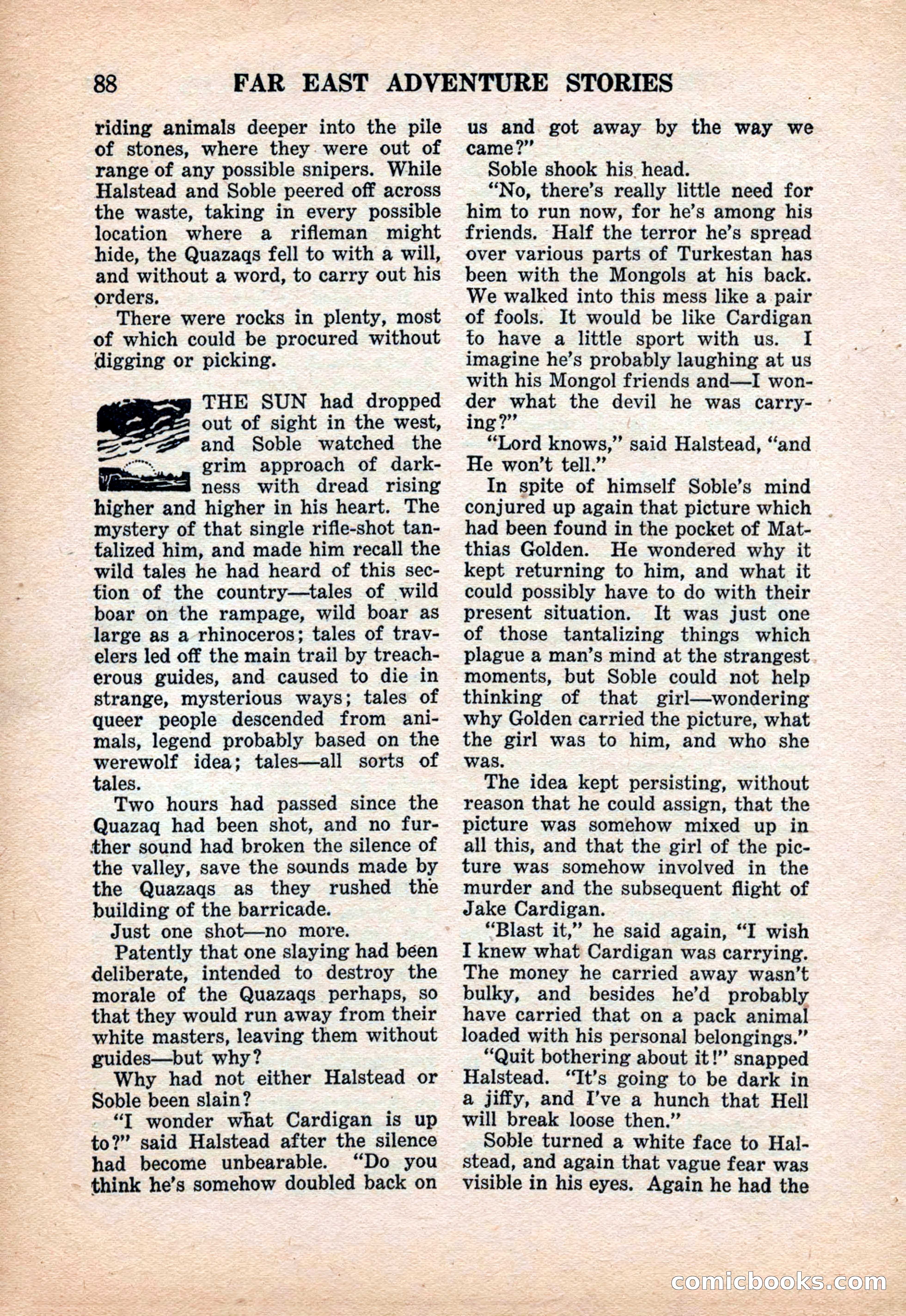 Far East Adventure Stories, March 1931 — page 90 of 132