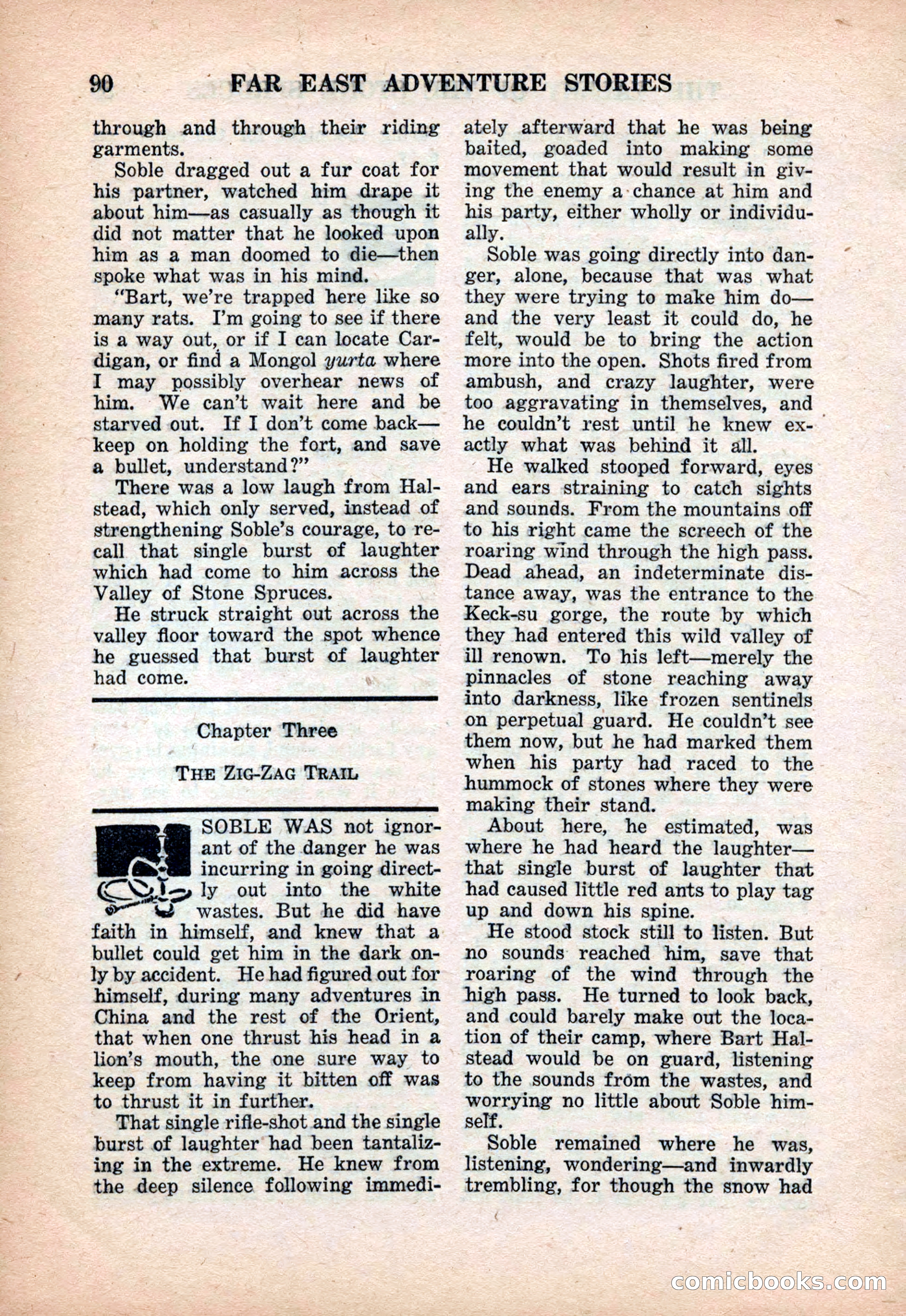 Far East Adventure Stories, March 1931 — page 92 of 132