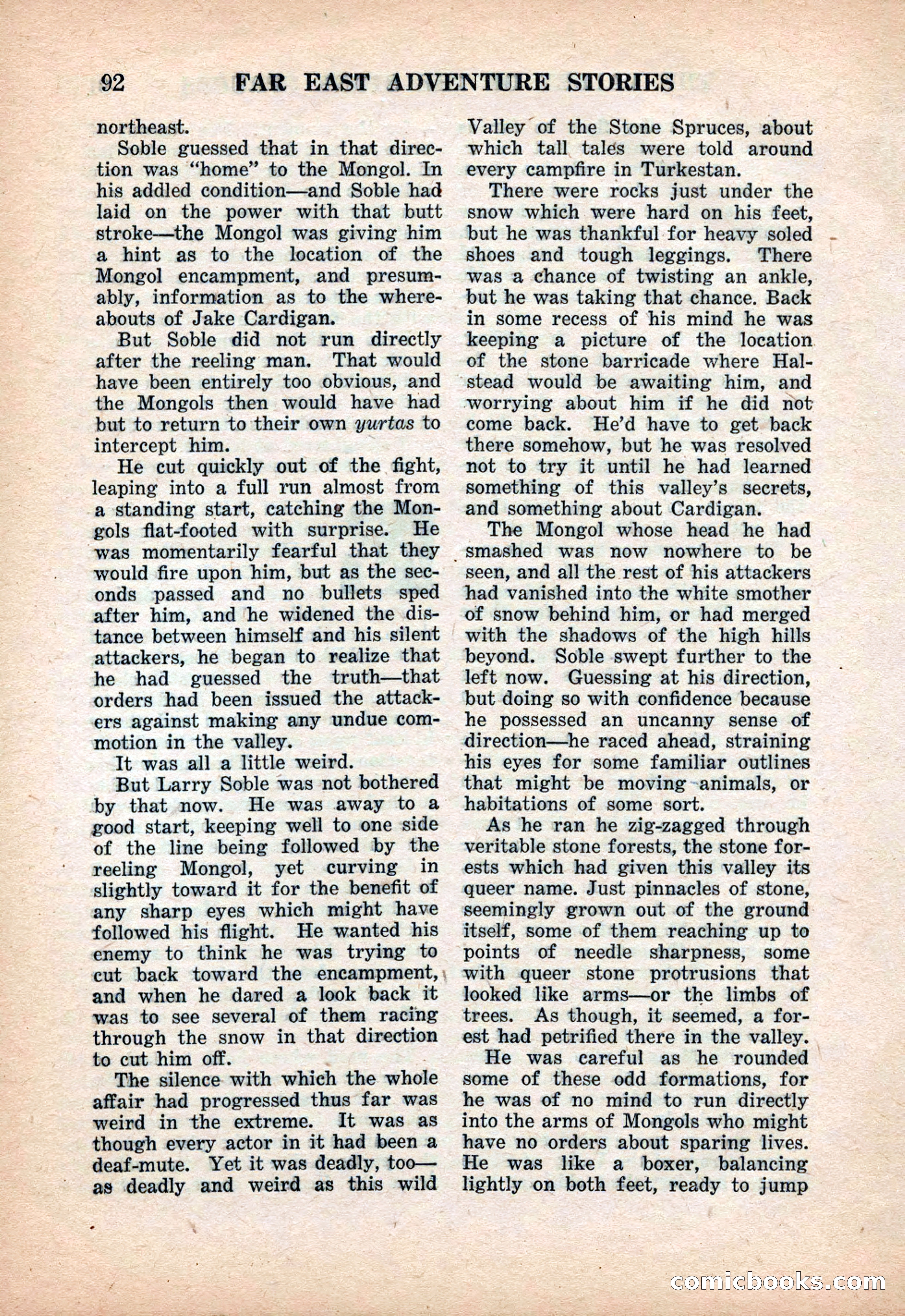 Far East Adventure Stories, March 1931 — page 94 of 132
