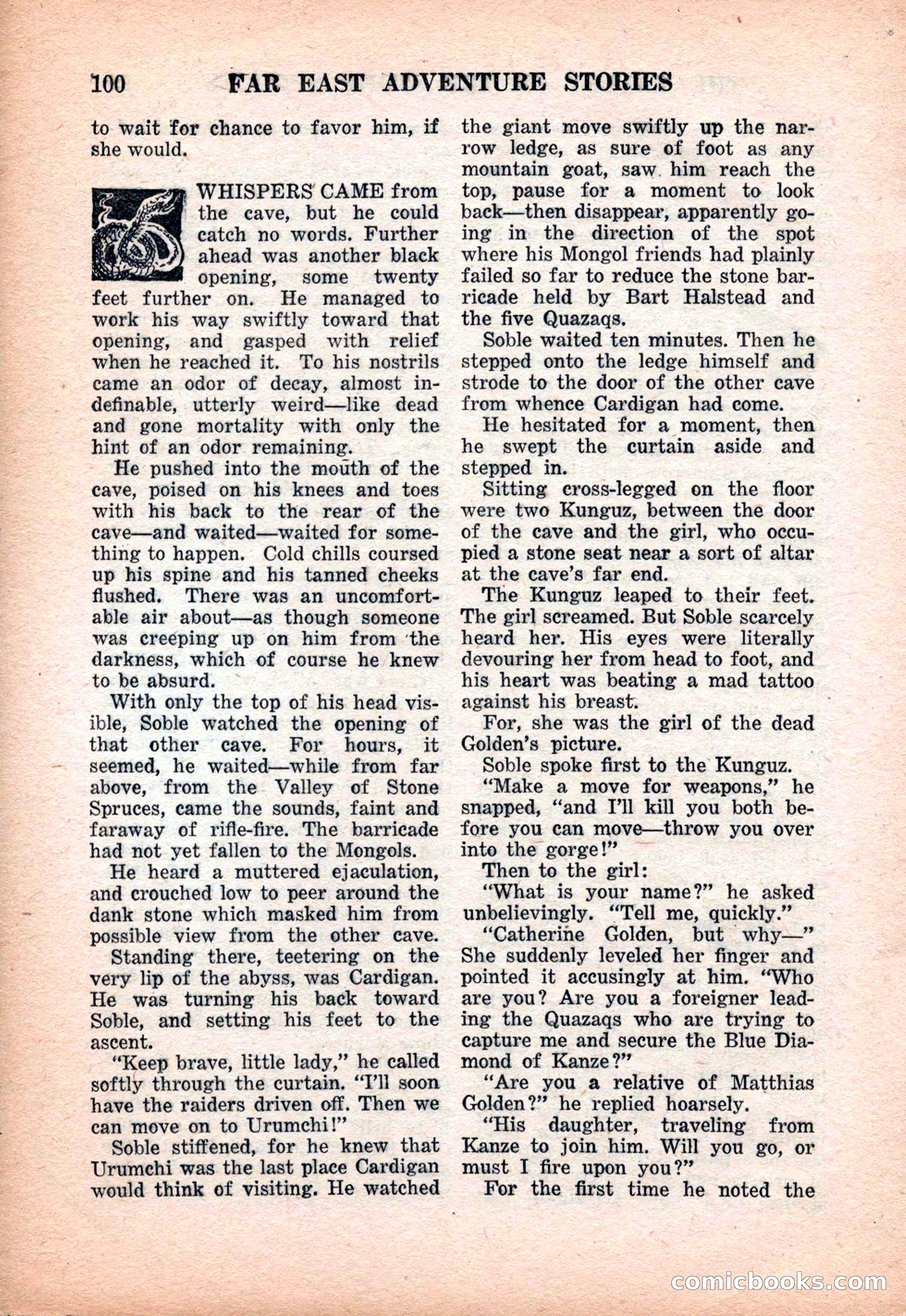 Far East Adventure Stories, March 1931 — page 102 of 132