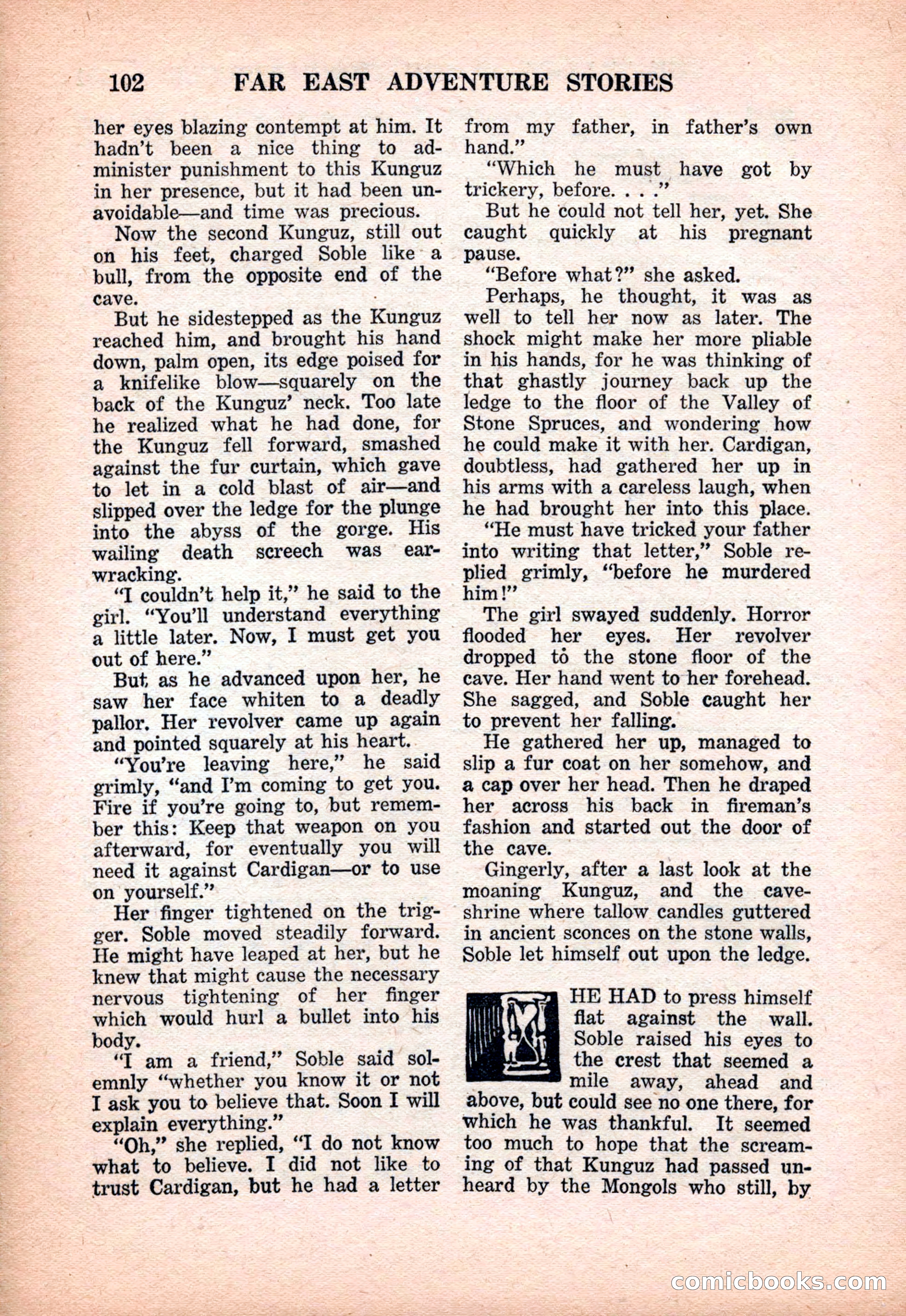 Far East Adventure Stories, March 1931 — page 104 of 132
