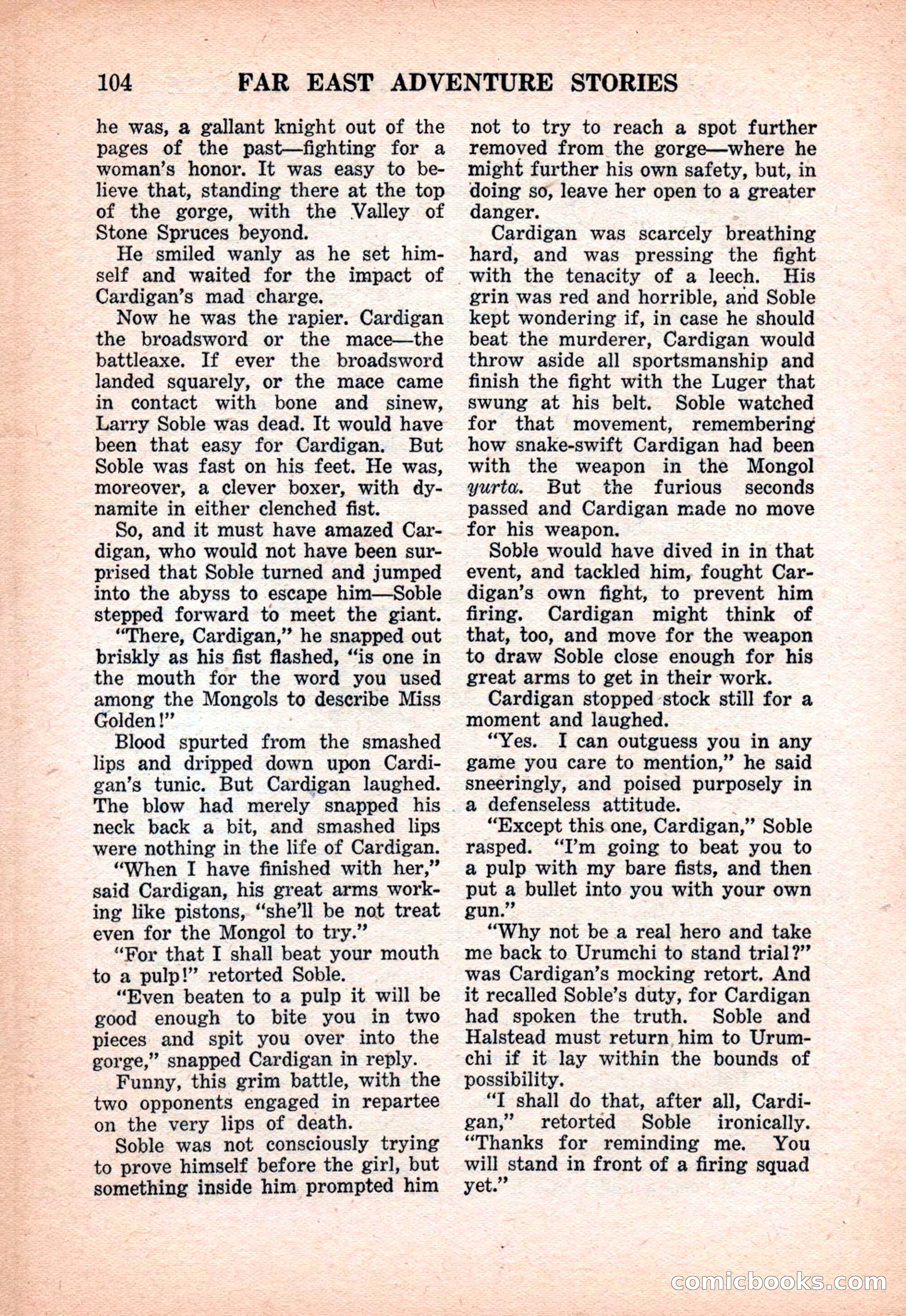 Far East Adventure Stories, March 1931 — page 106 of 132