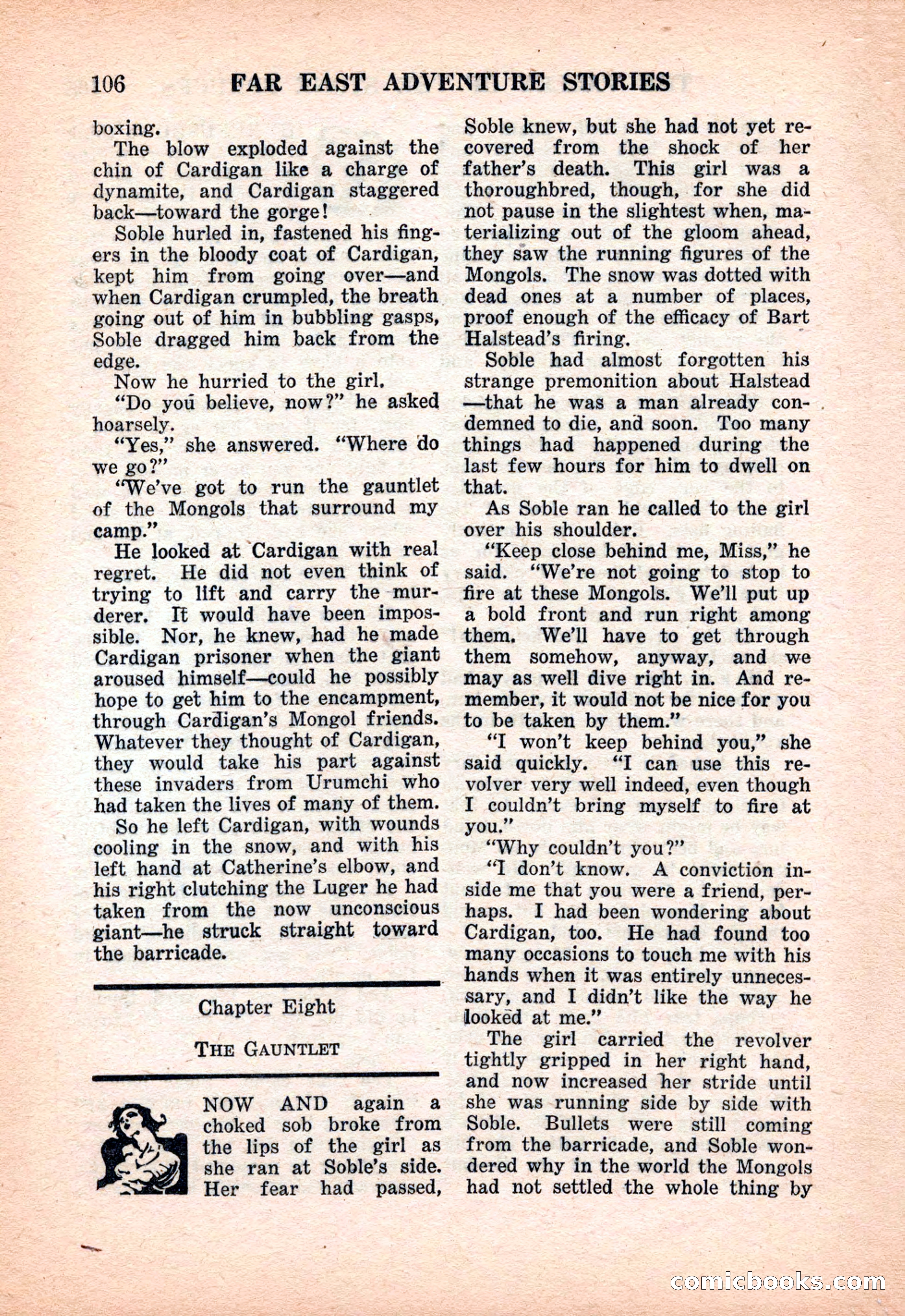 Far East Adventure Stories, March 1931 — page 108 of 132