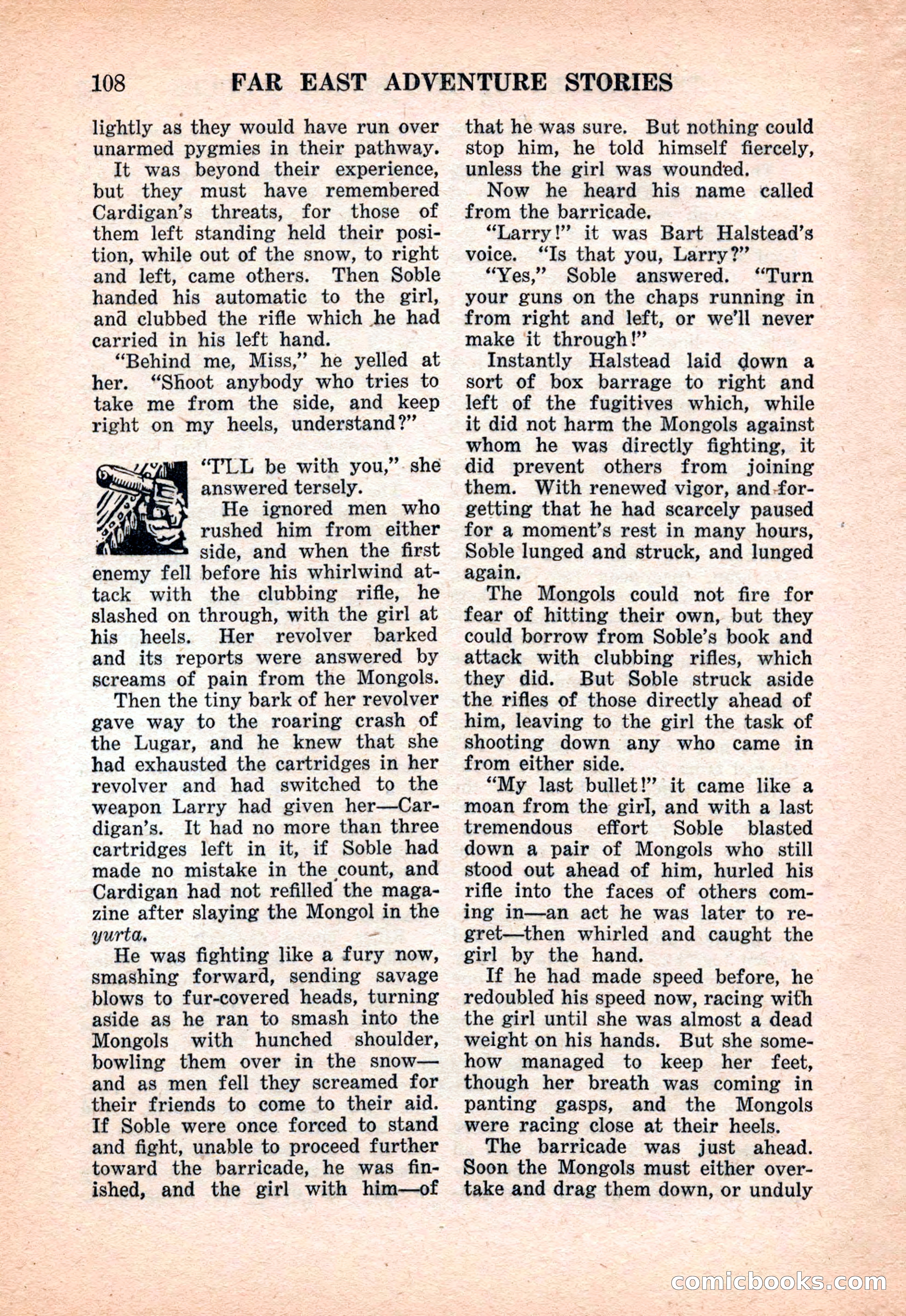 Far East Adventure Stories, March 1931 — page 110 of 132