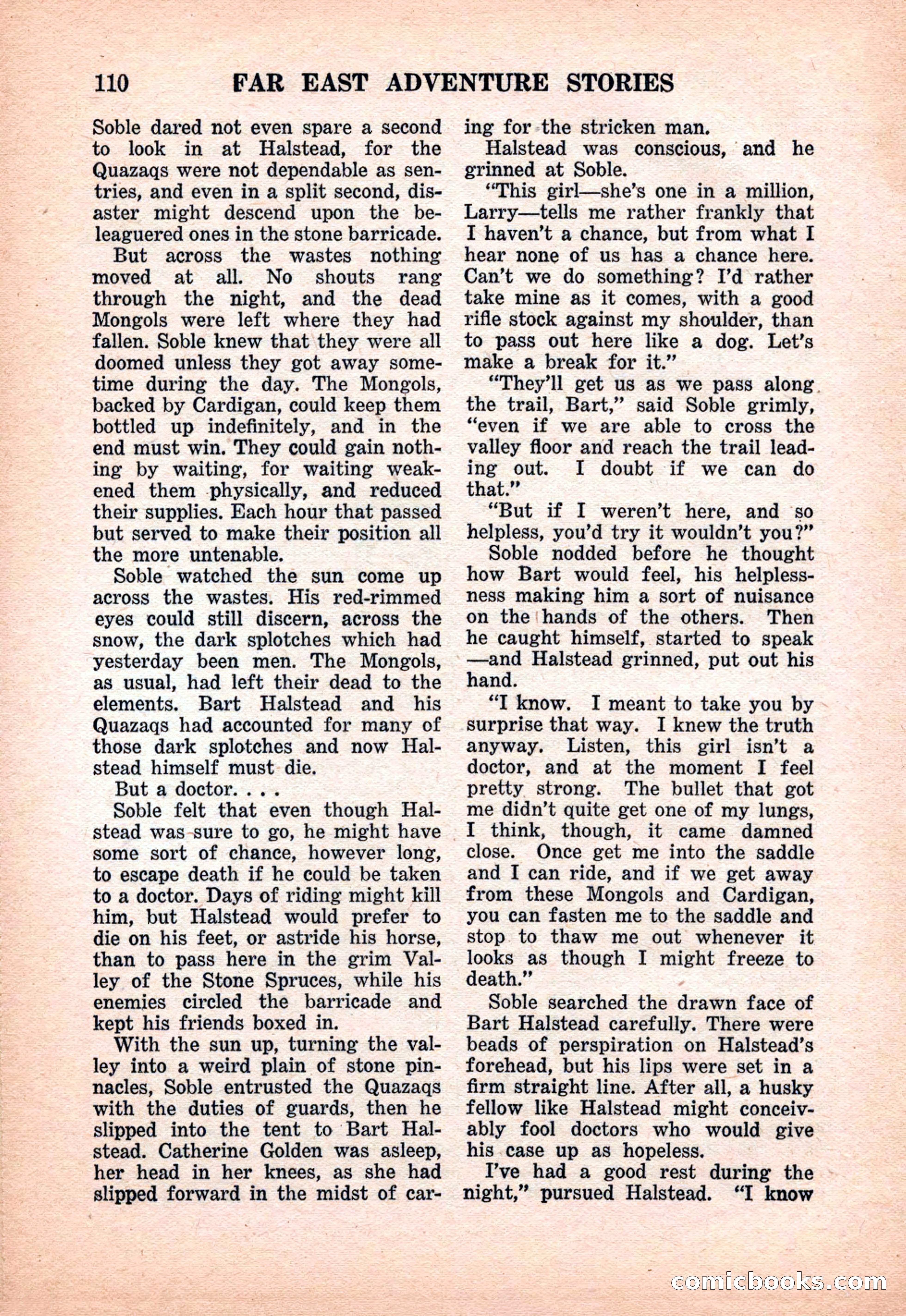 Far East Adventure Stories, March 1931 — page 112 of 132