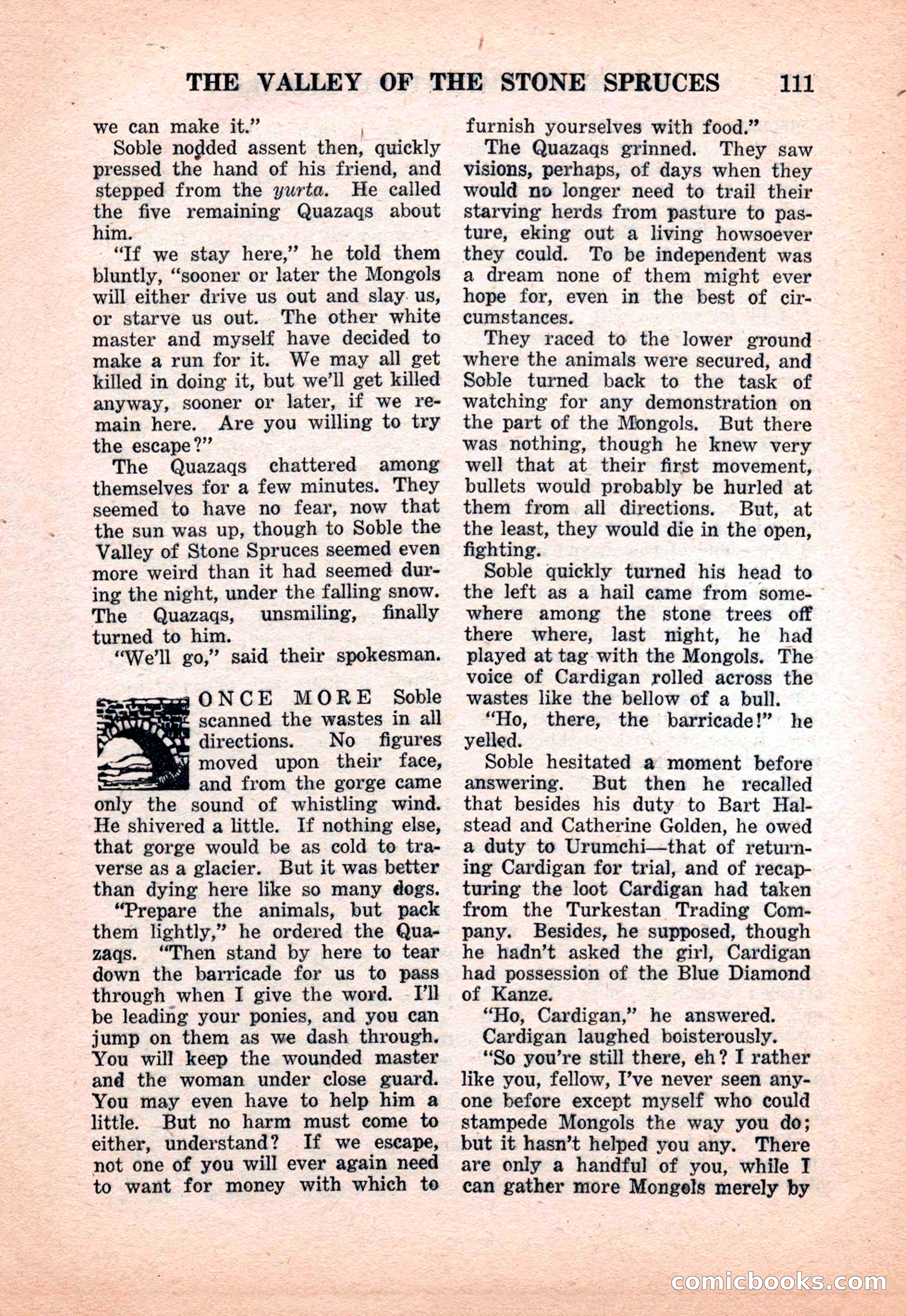 Far East Adventure Stories, March 1931 — page 113 of 132