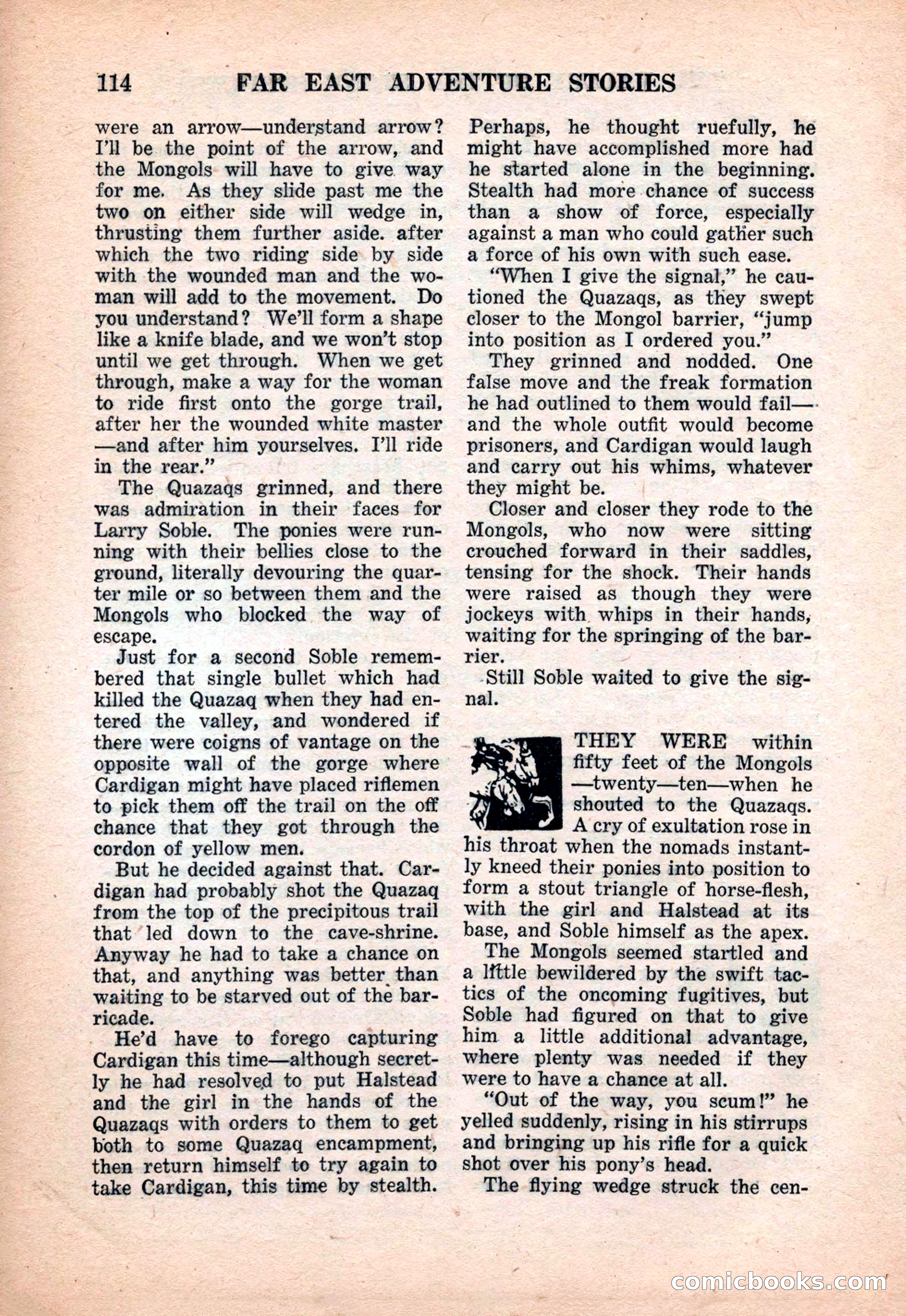 Far East Adventure Stories, March 1931 — page 116 of 132