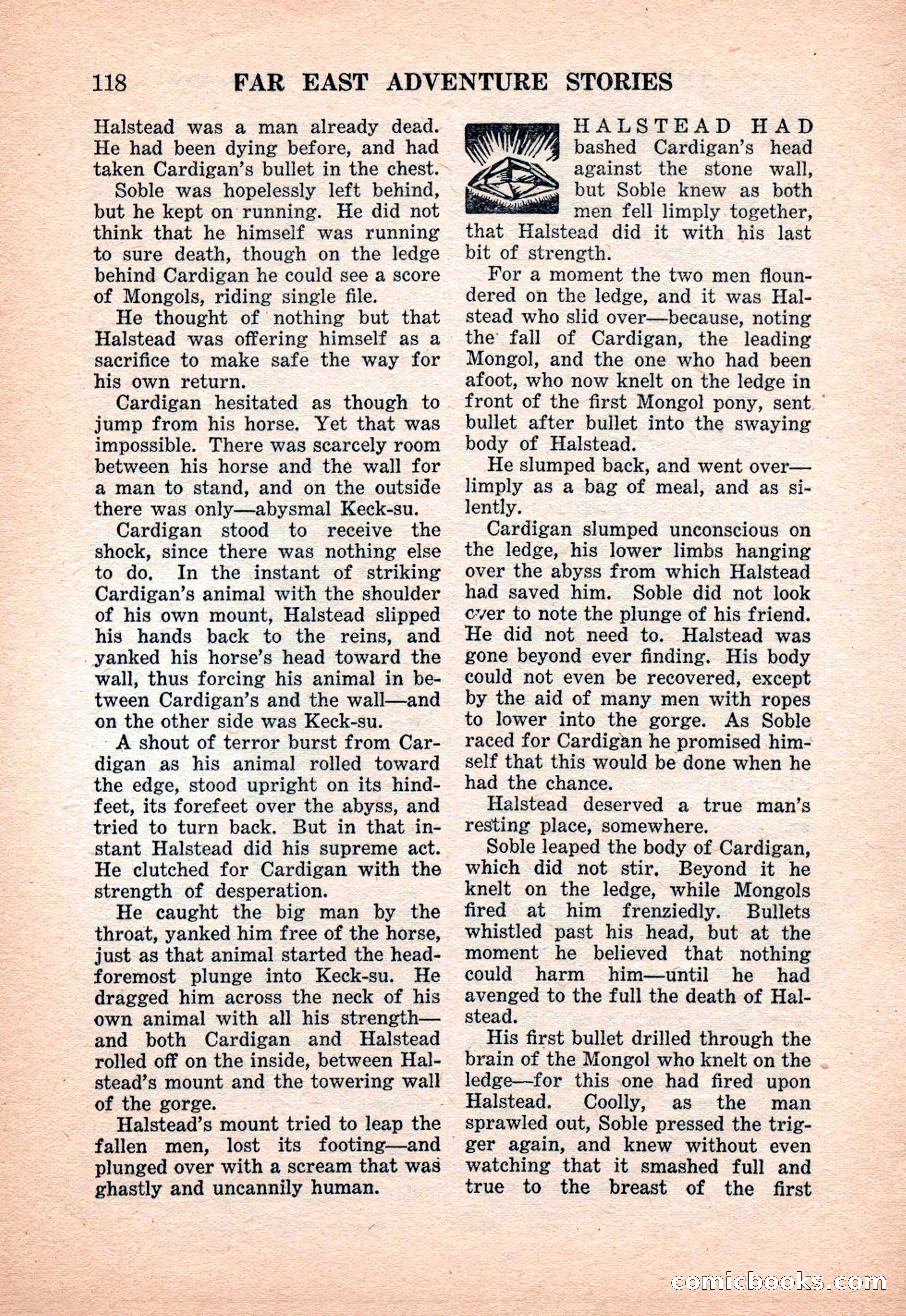 Far East Adventure Stories, March 1931 — page 120 of 132