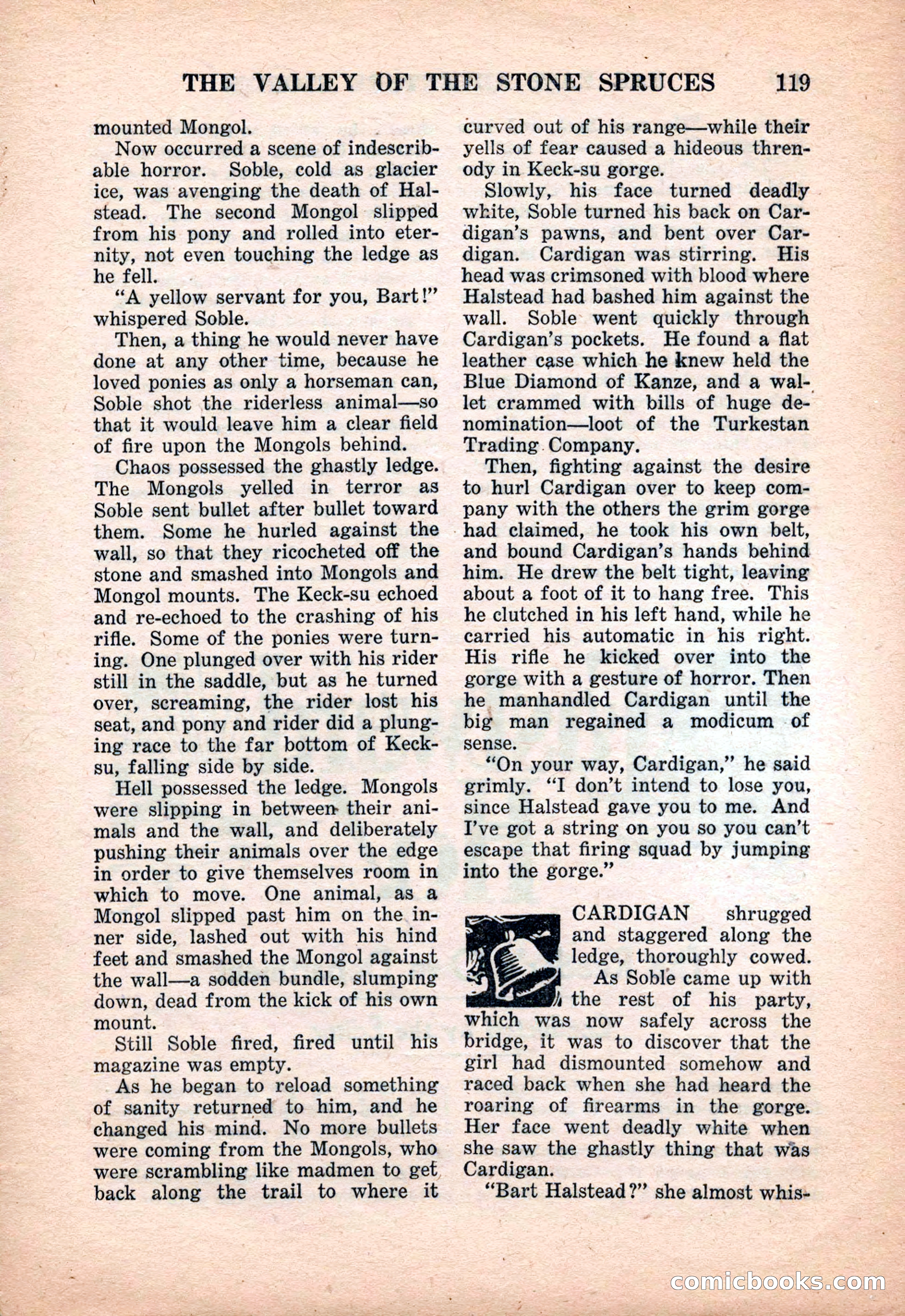 Far East Adventure Stories, March 1931 — page 121 of 132
