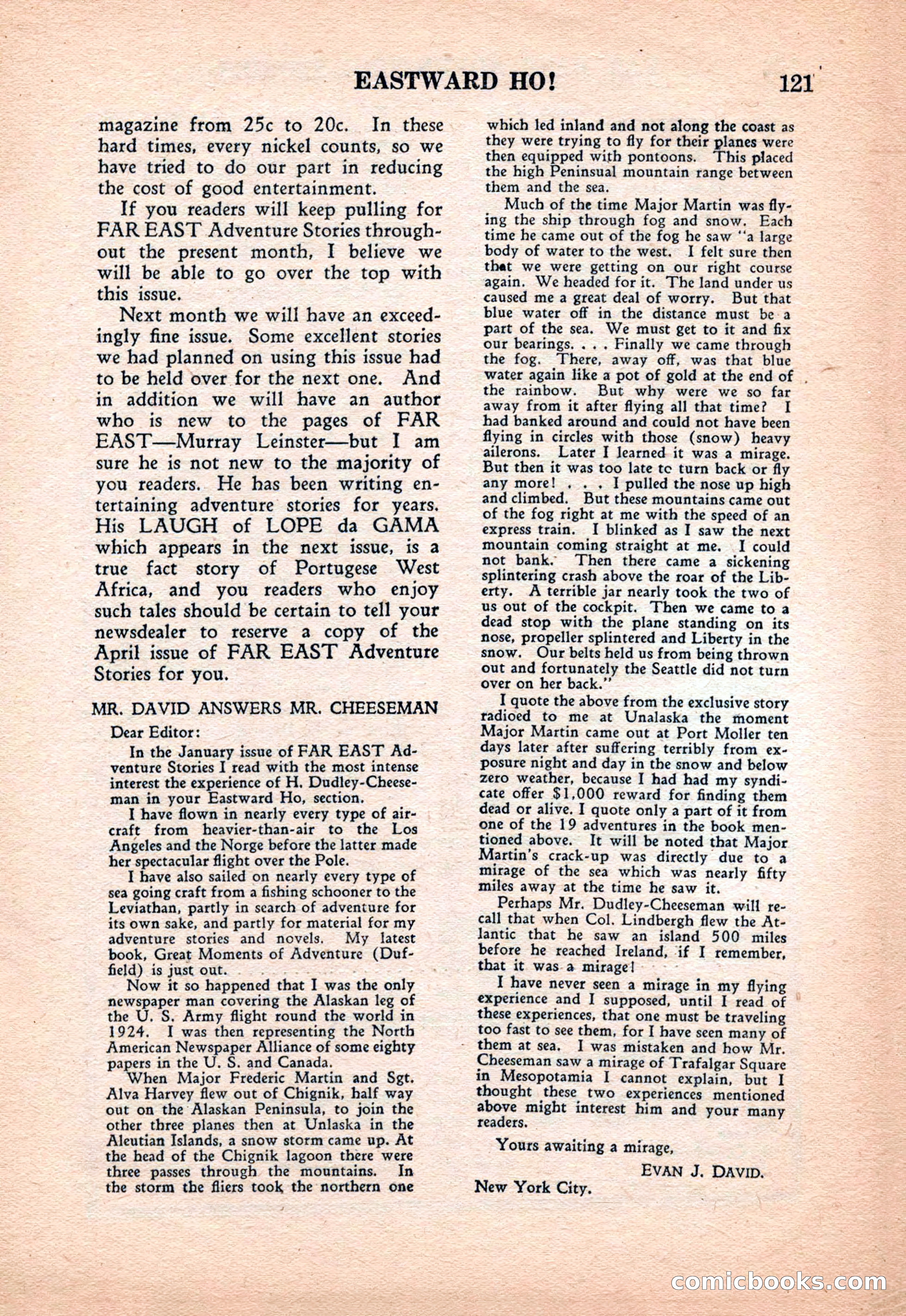 Far East Adventure Stories, March 1931 — page 123 of 132