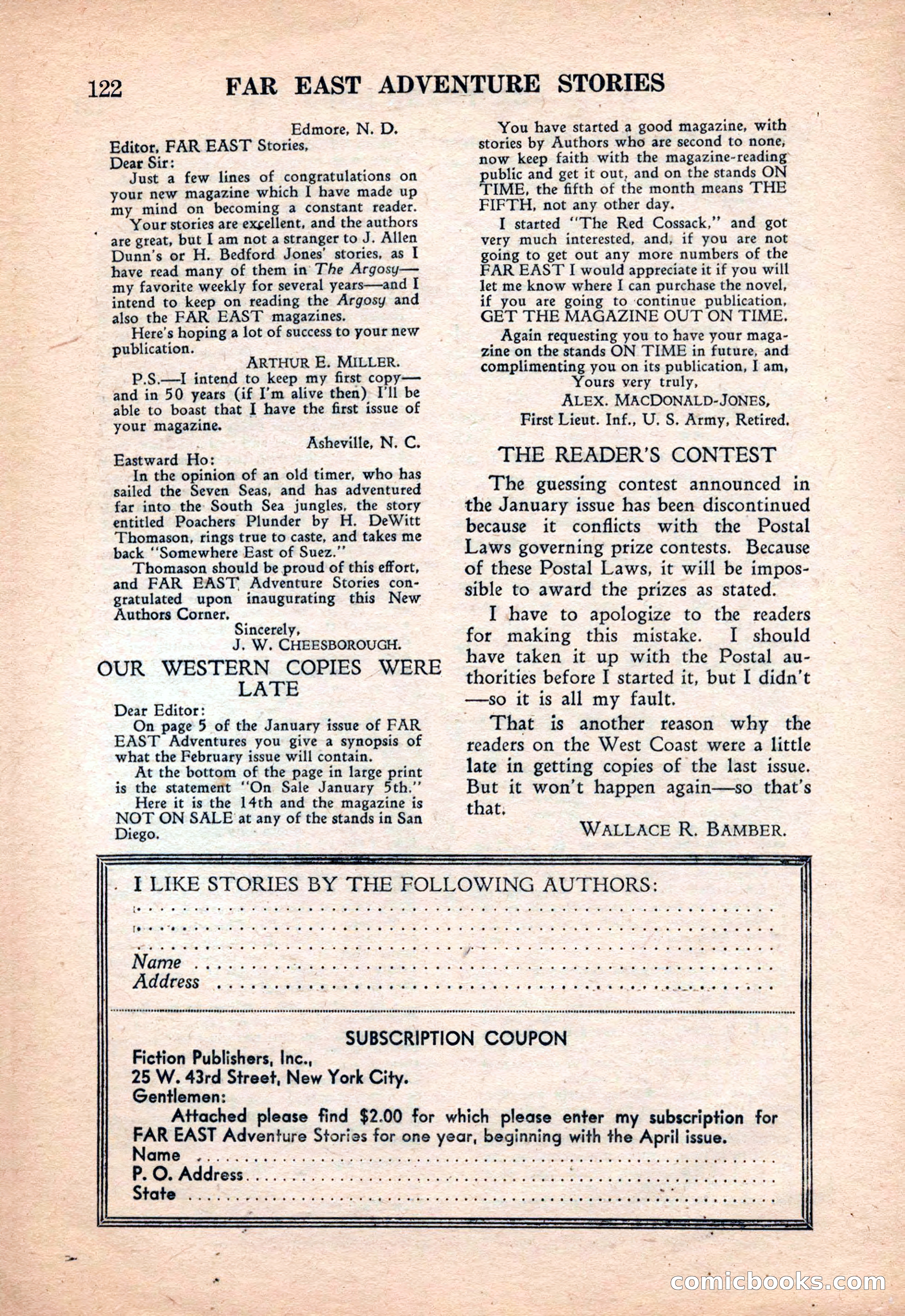 Far East Adventure Stories, March 1931 — page 124 of 132