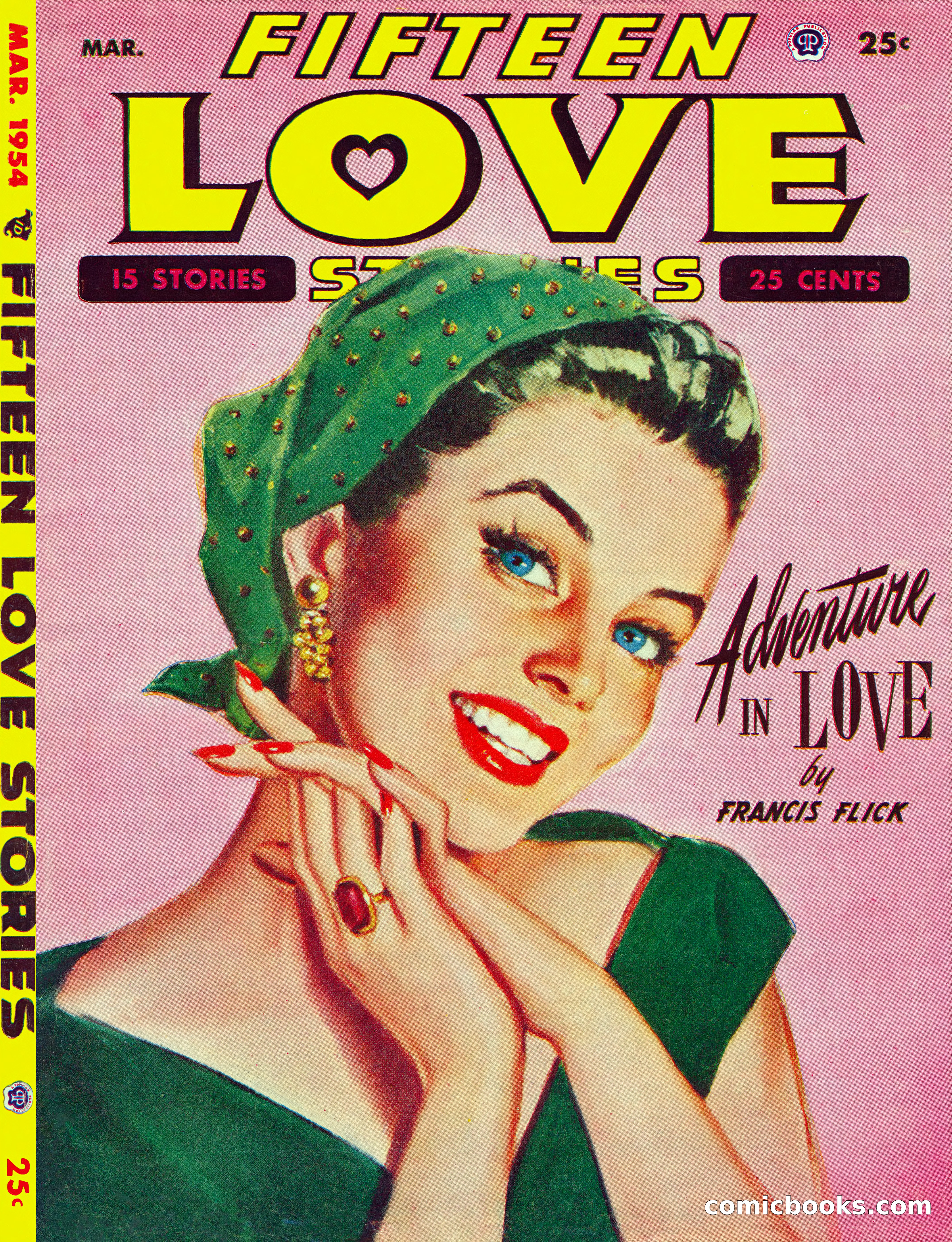 Fifteen Love Stories, March 1954 — page 1 of 116