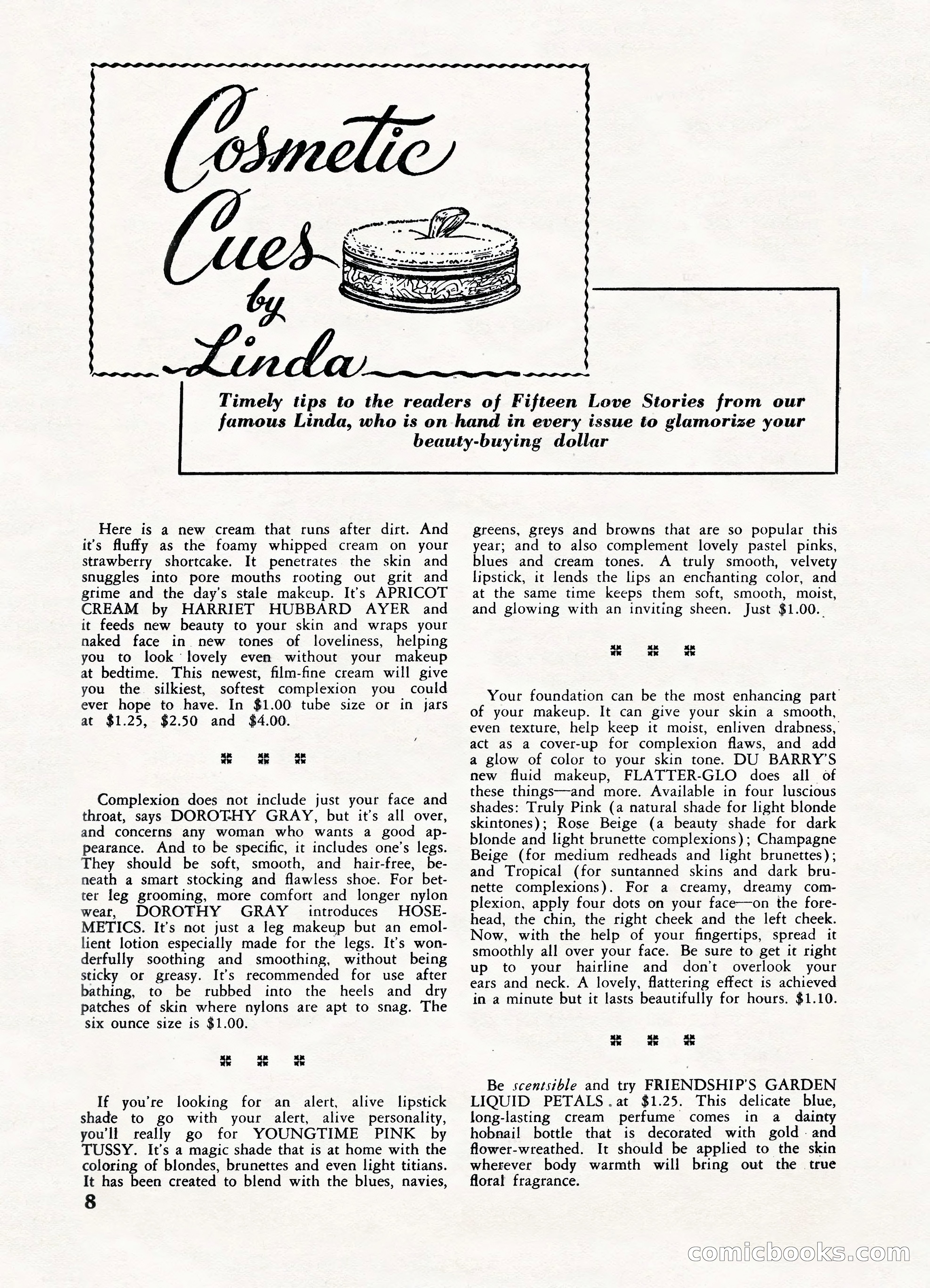 Fifteen Love Stories, March 1954 — page 8 of 116