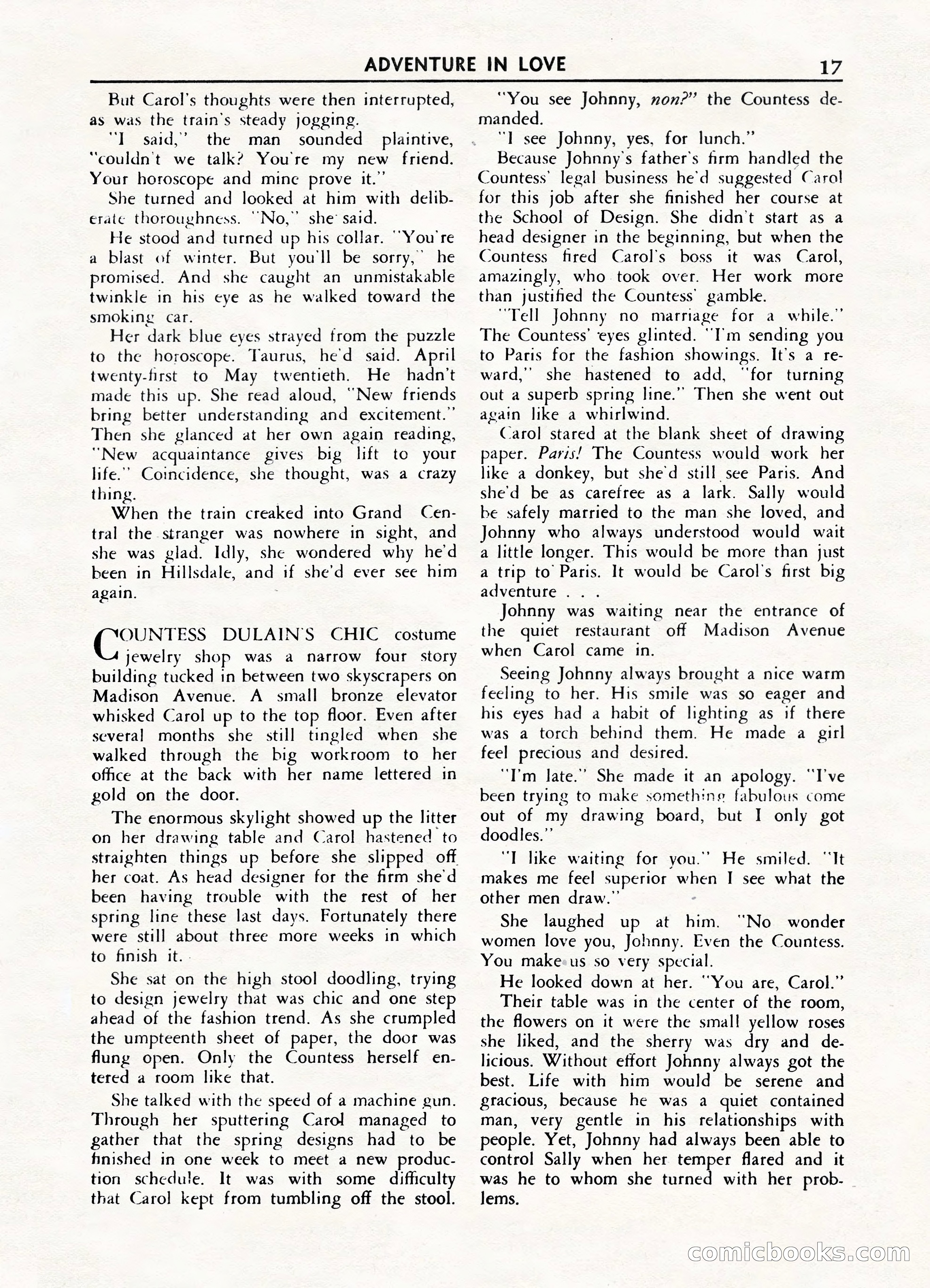 Fifteen Love Stories, March 1954 — page 17 of 116