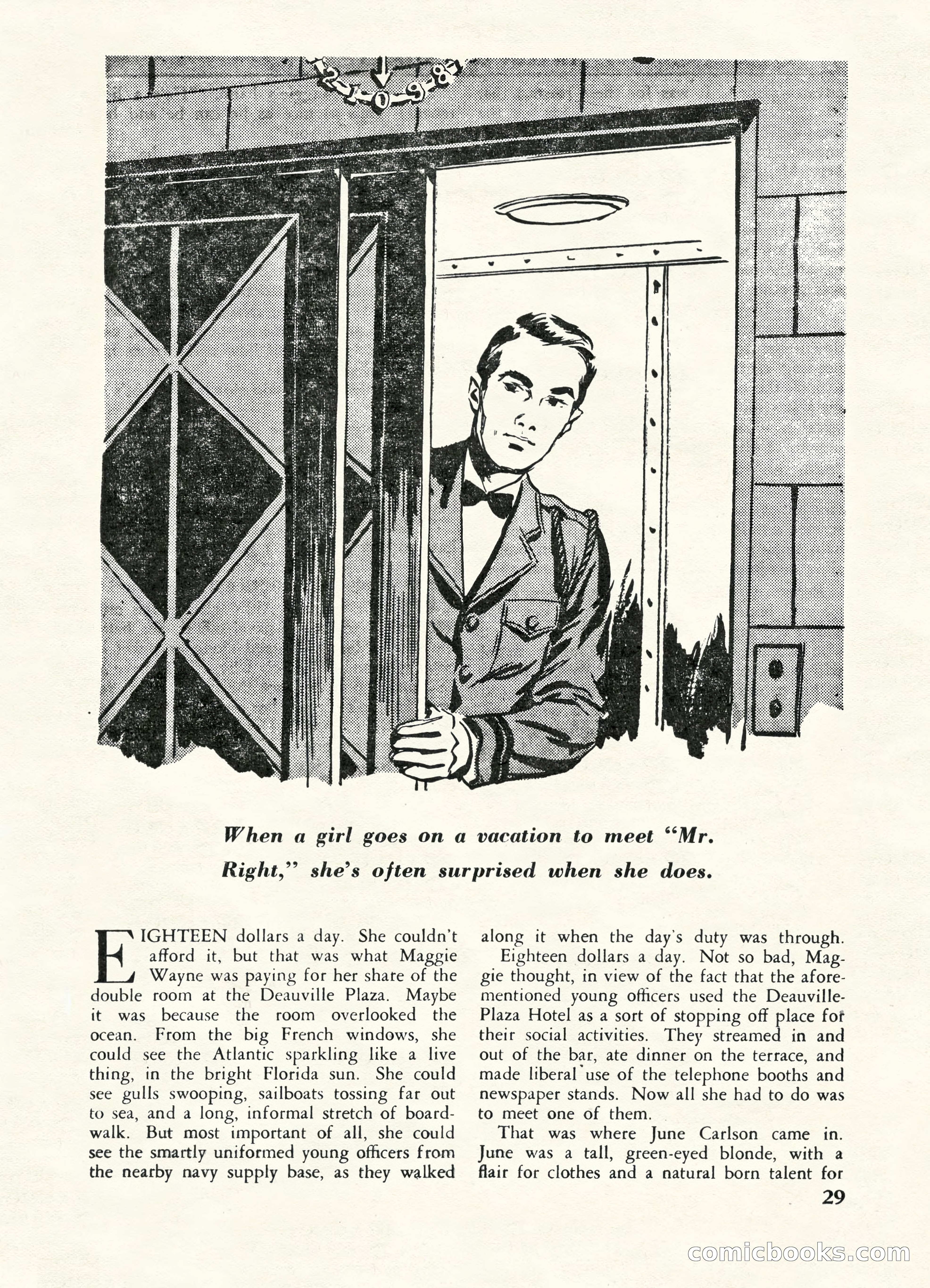 Fifteen Love Stories, March 1954 — page 29 of 116