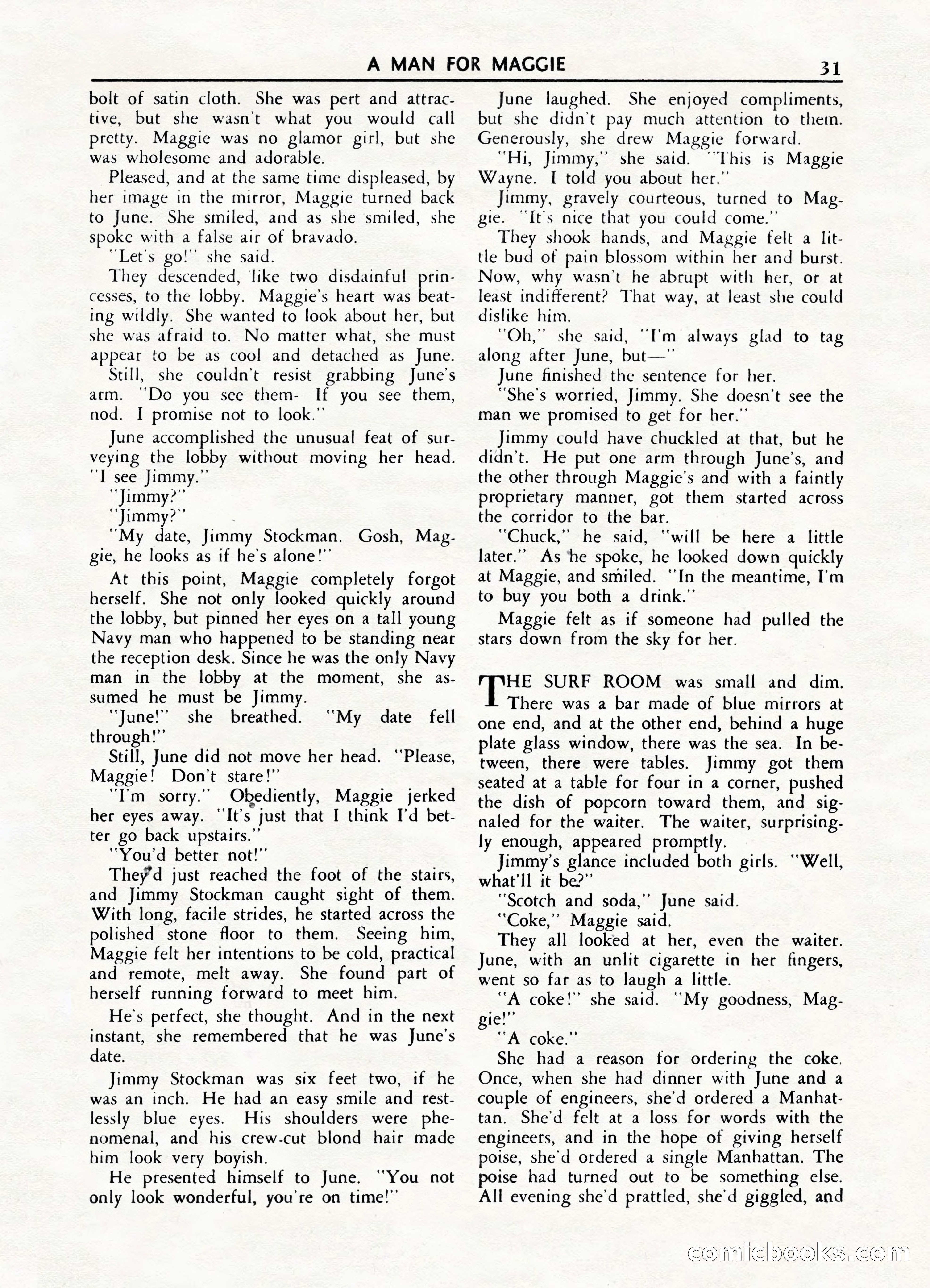 Fifteen Love Stories, March 1954 — page 31 of 116