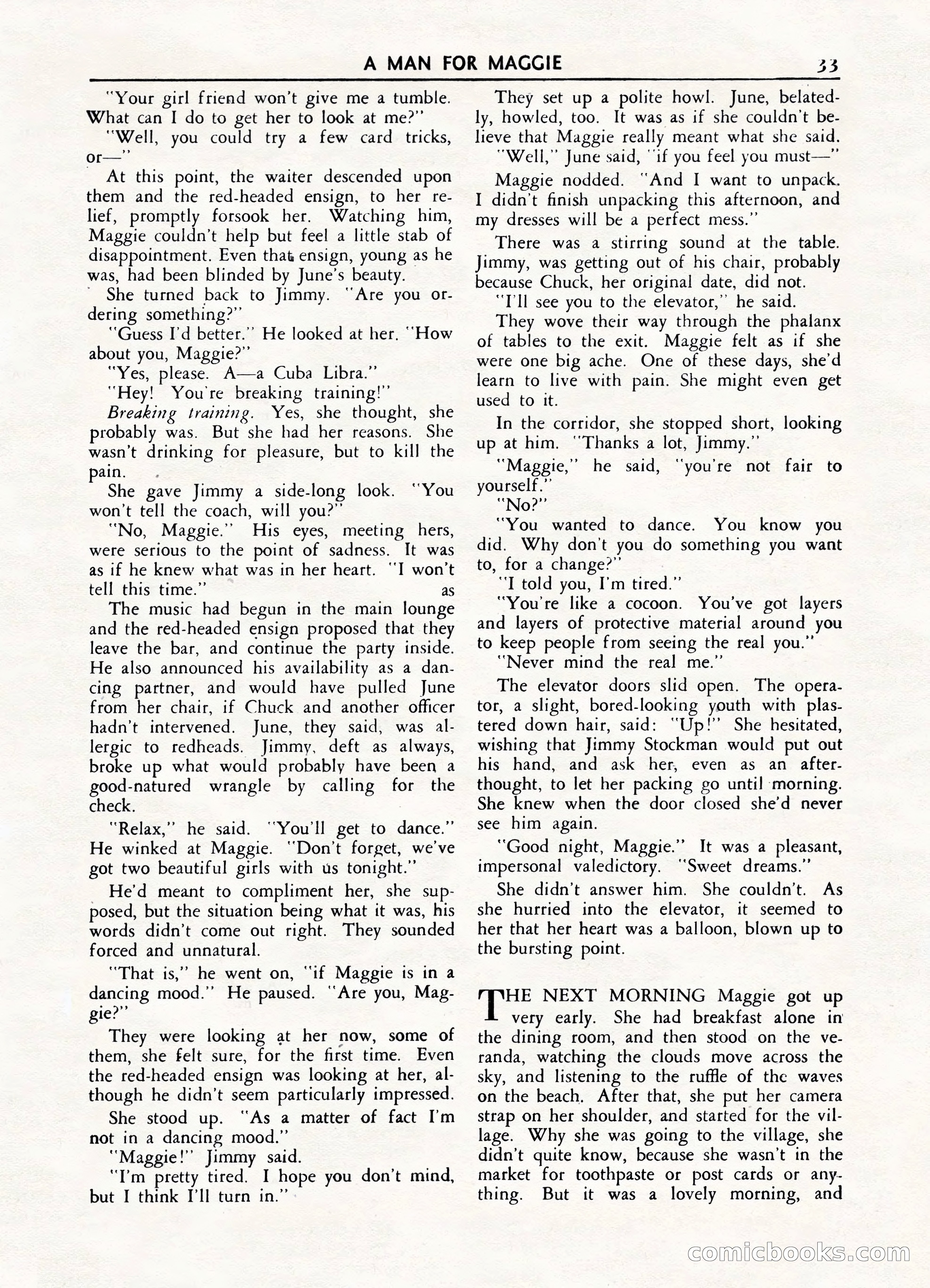 Fifteen Love Stories, March 1954 — page 33 of 116