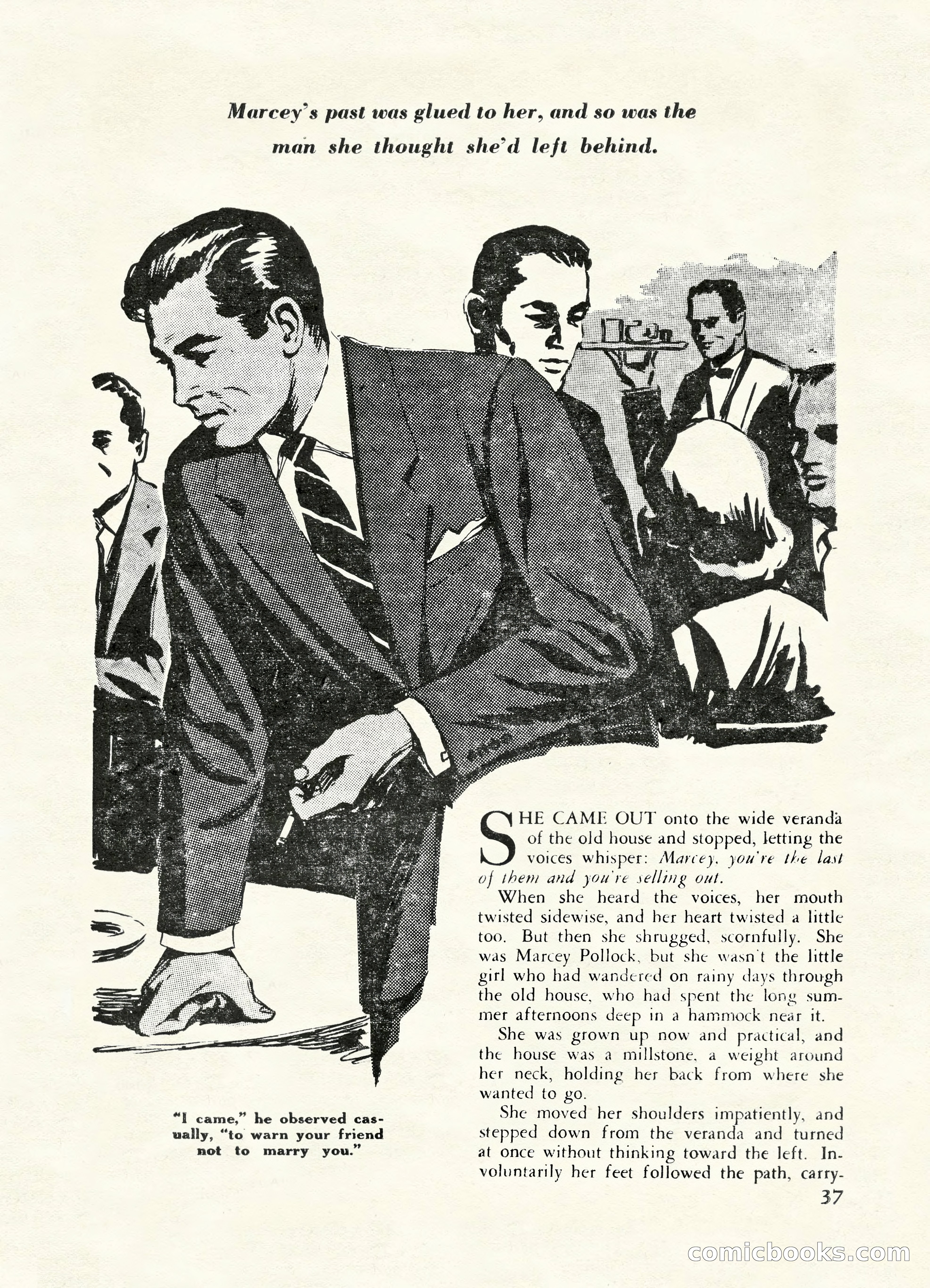Fifteen Love Stories, March 1954 — page 37 of 116