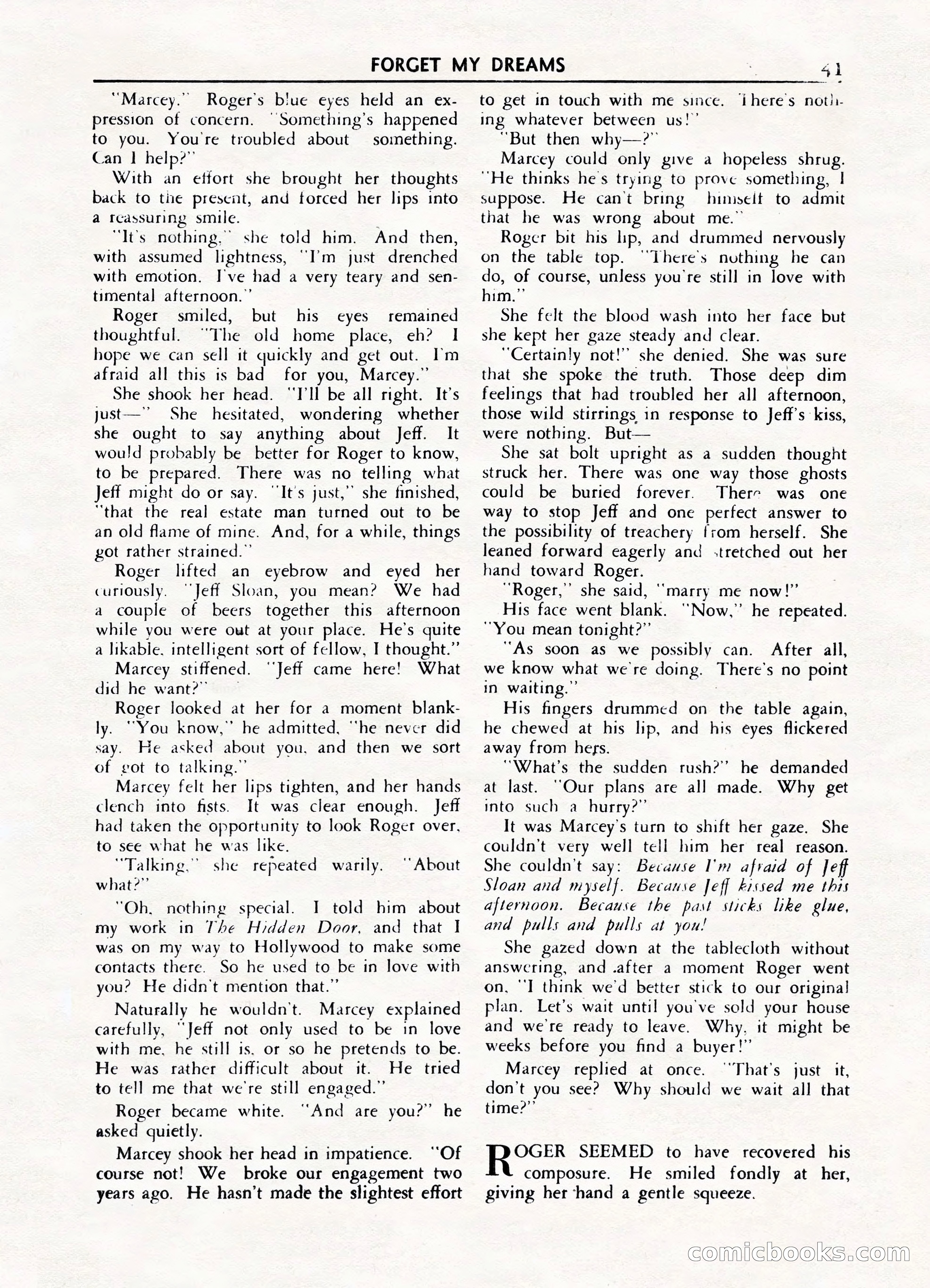 Fifteen Love Stories, March 1954 — page 41 of 116