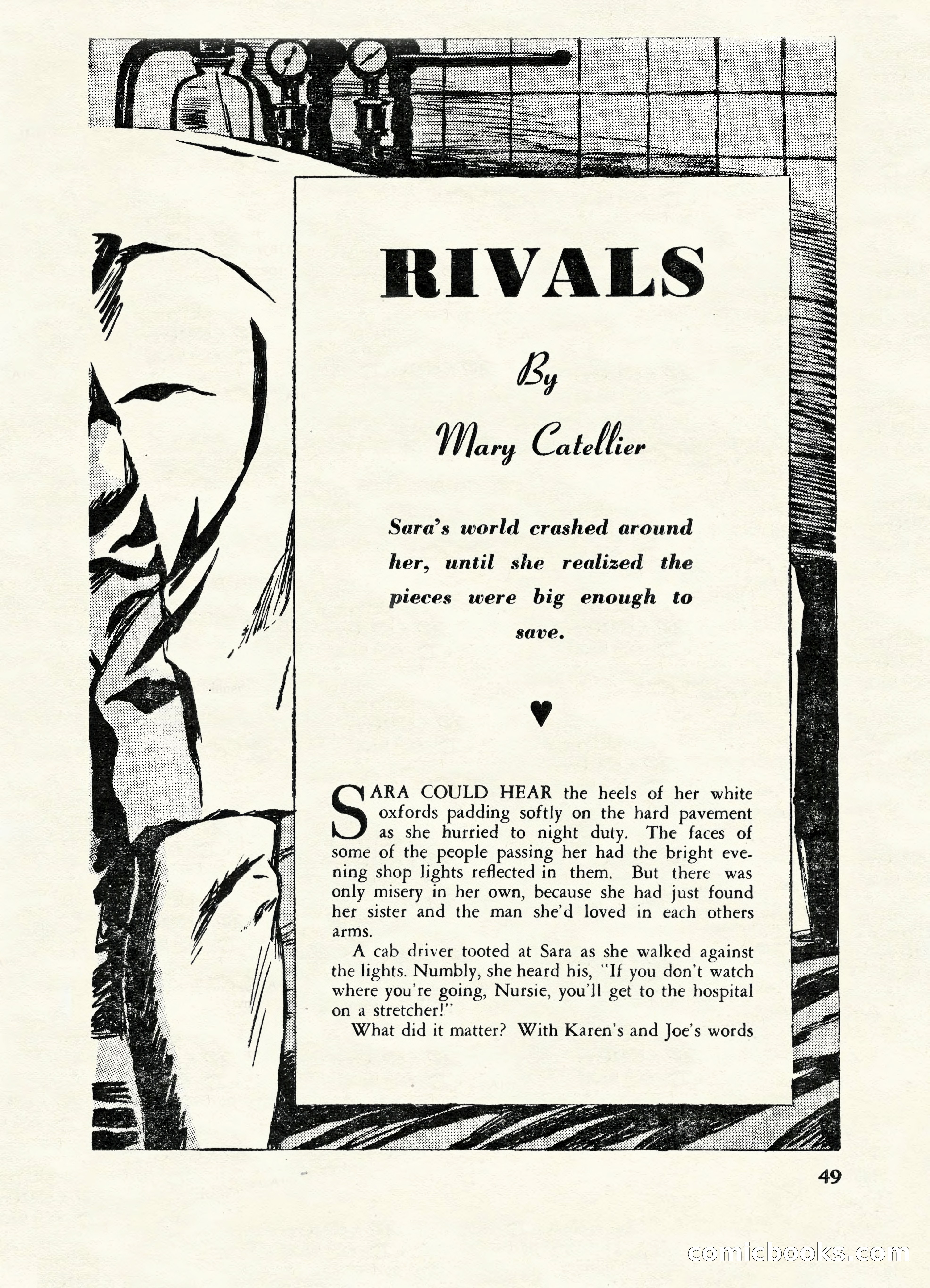 Fifteen Love Stories, March 1954 — page 49 of 116