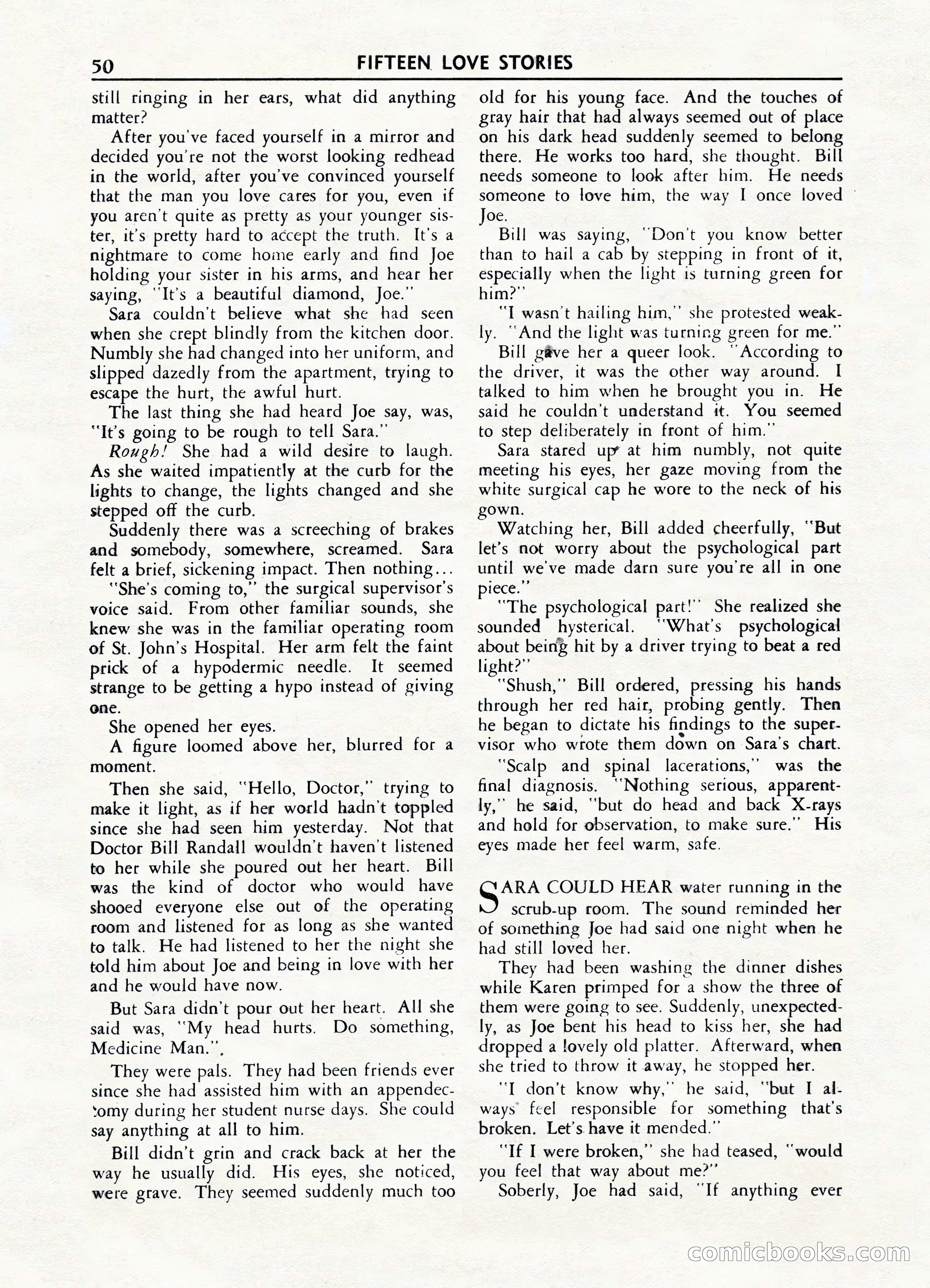 Fifteen Love Stories, March 1954 — page 50 of 116
