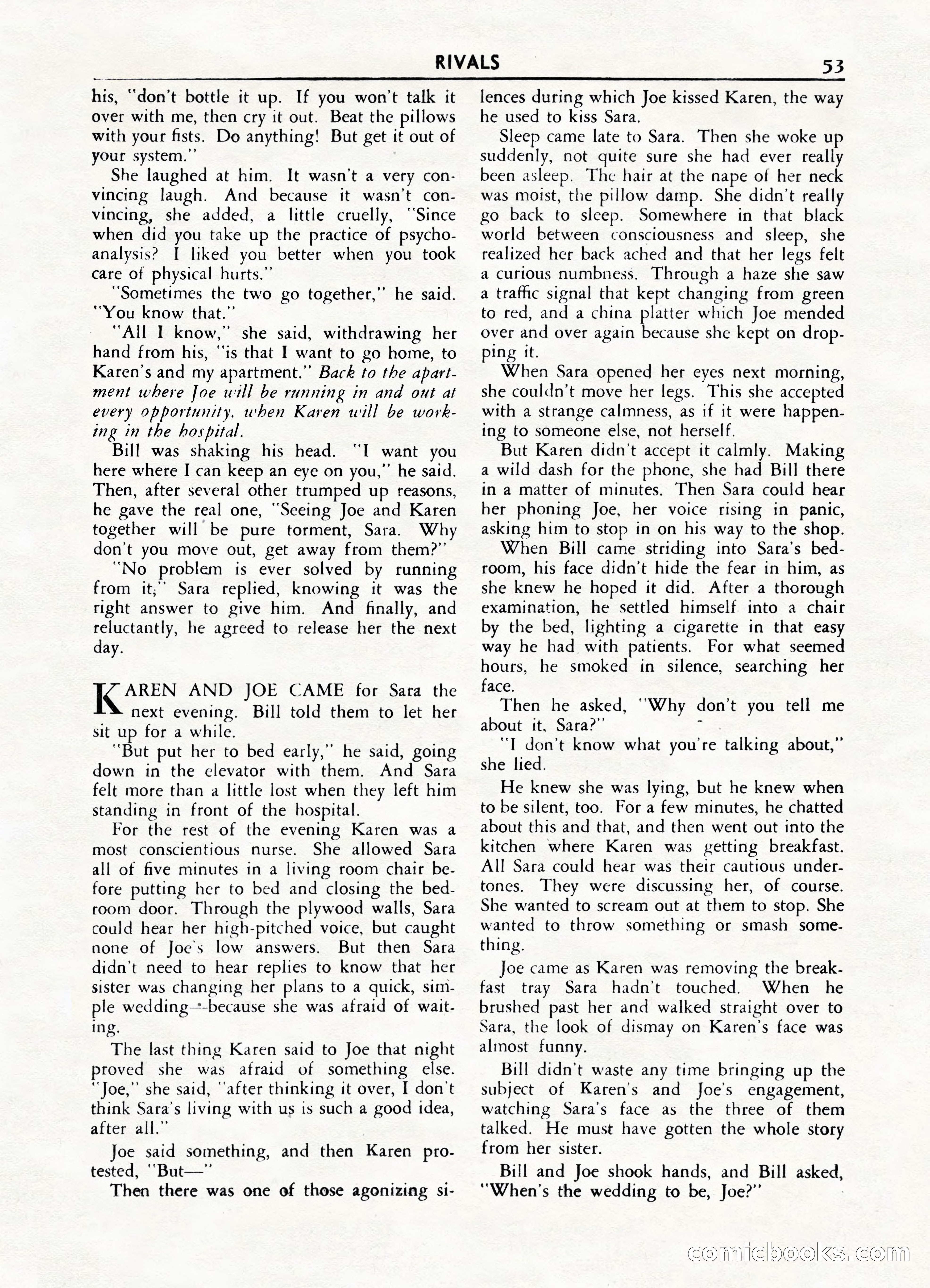 Fifteen Love Stories, March 1954 — page 53 of 116