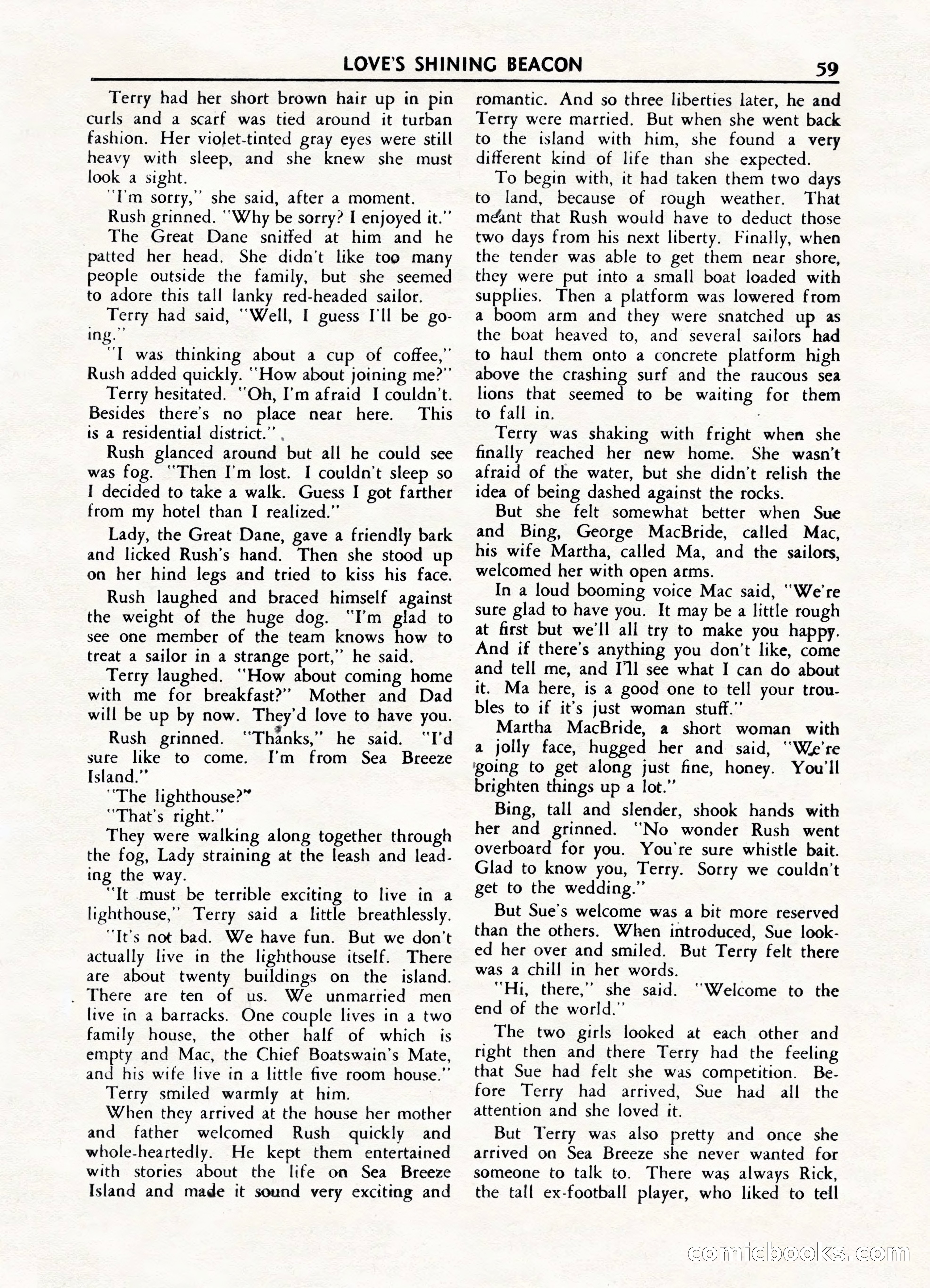 Fifteen Love Stories, March 1954 — page 59 of 116