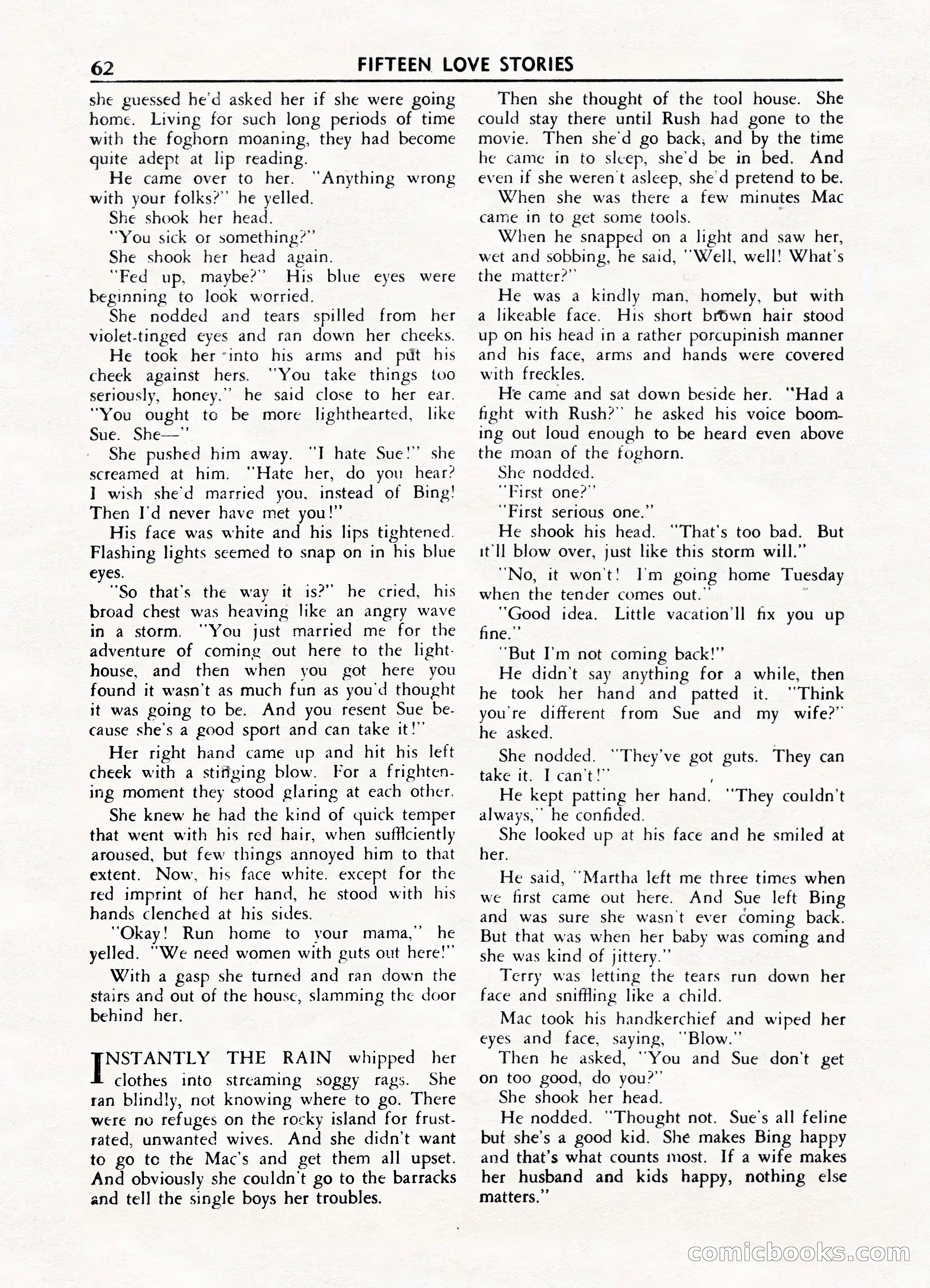 Fifteen Love Stories, March 1954 — page 62 of 116