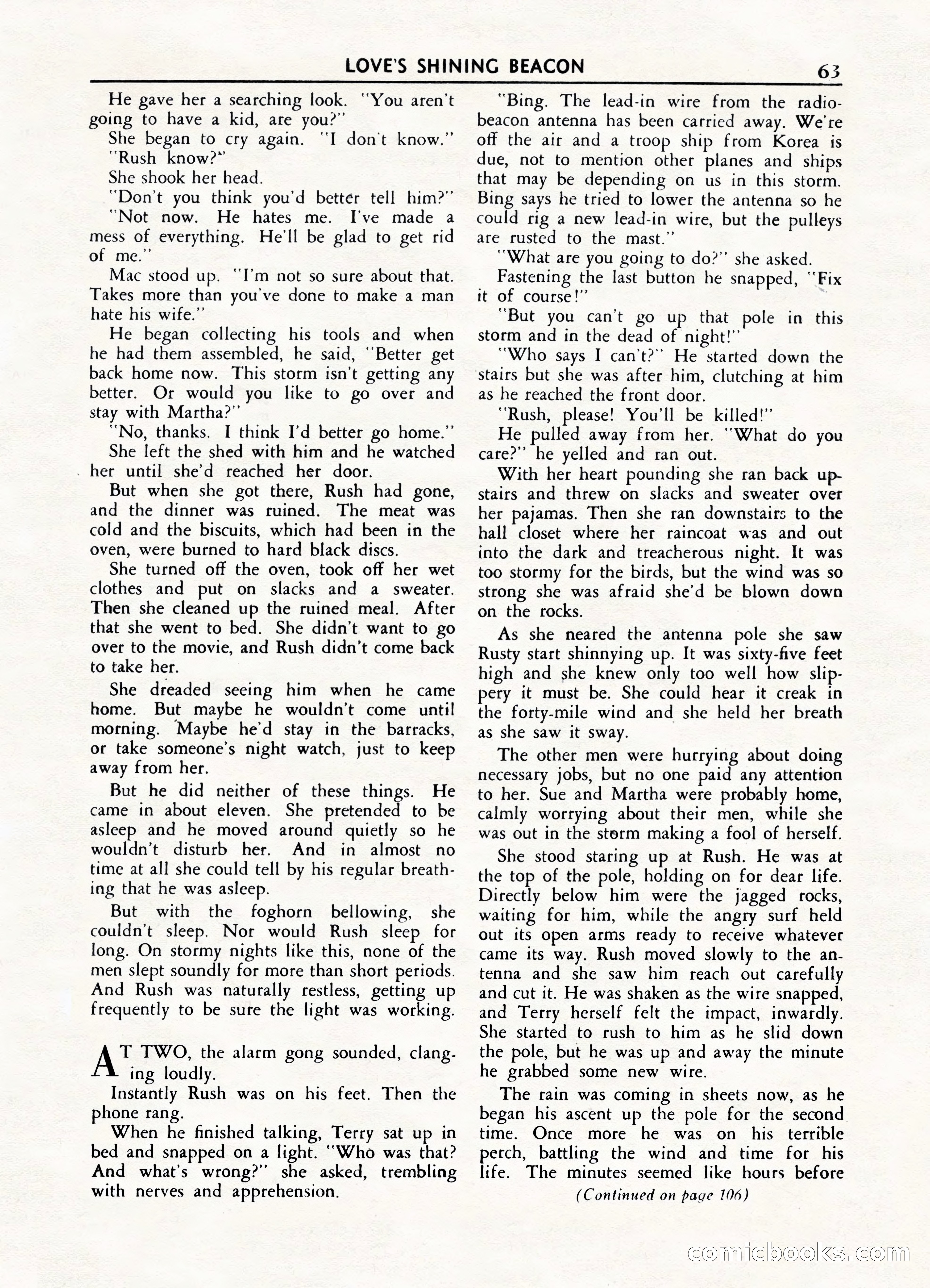 Fifteen Love Stories, March 1954 — page 63 of 116