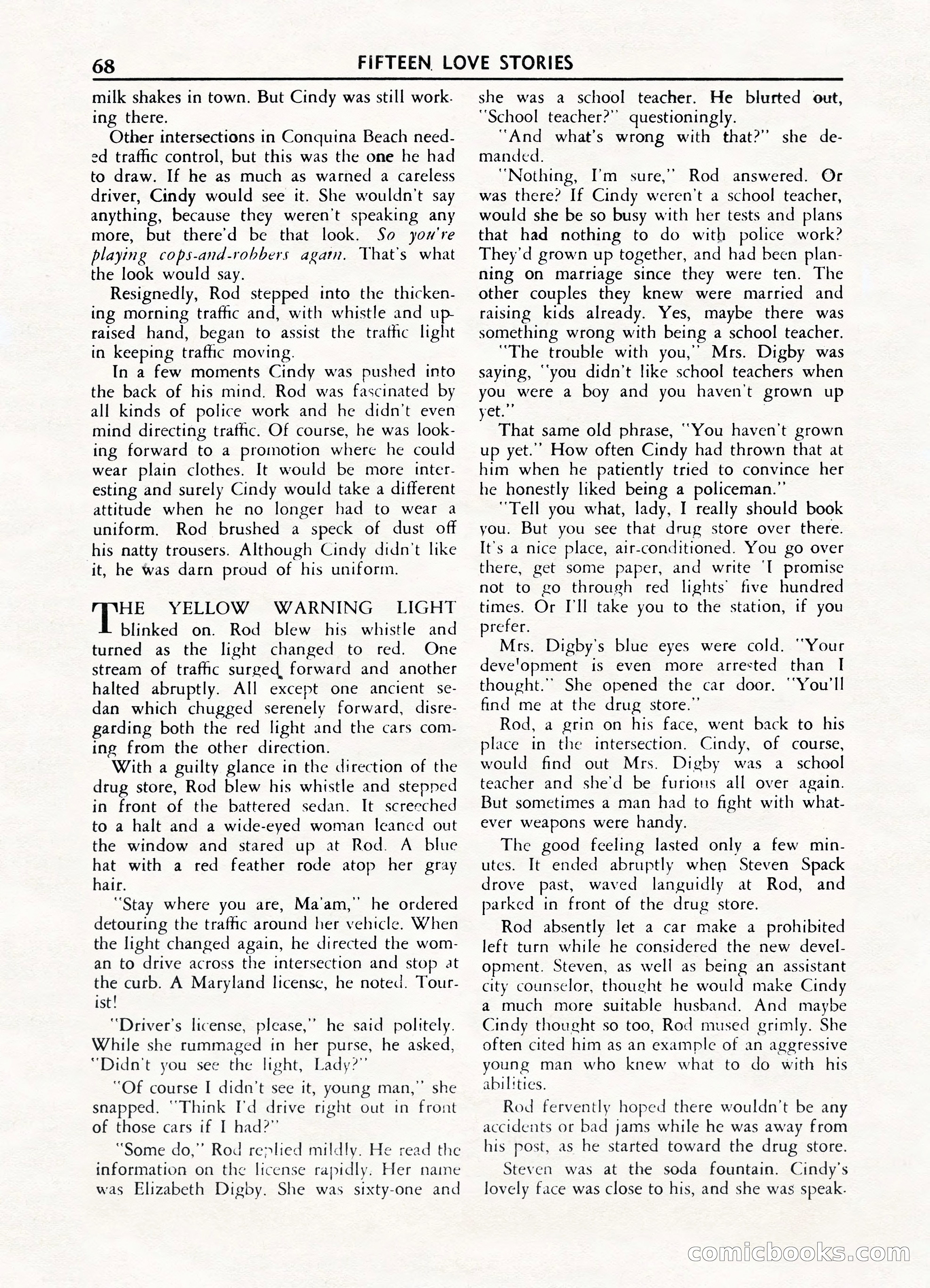 Fifteen Love Stories, March 1954 — page 68 of 116