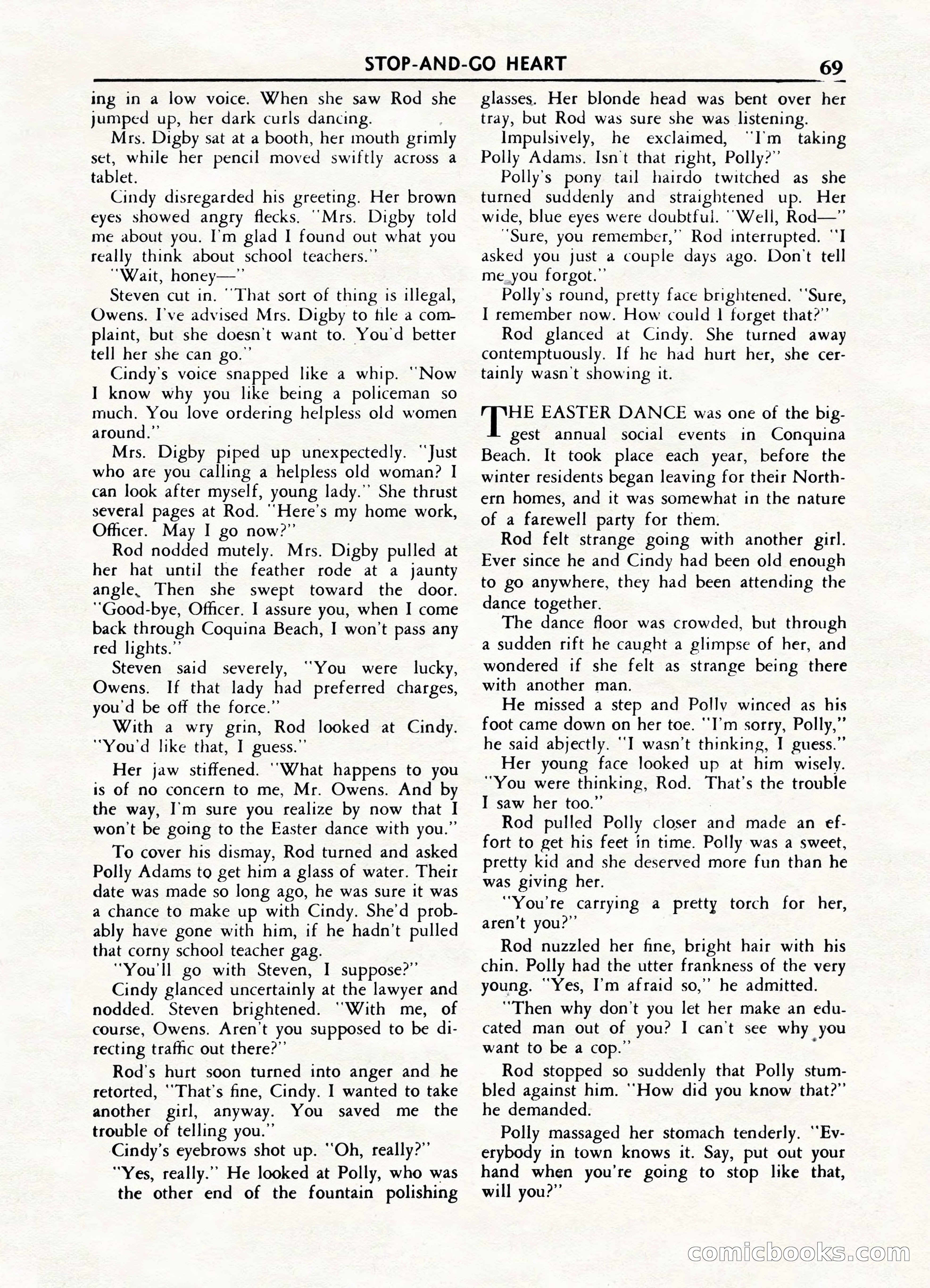 Fifteen Love Stories, March 1954 — page 69 of 116