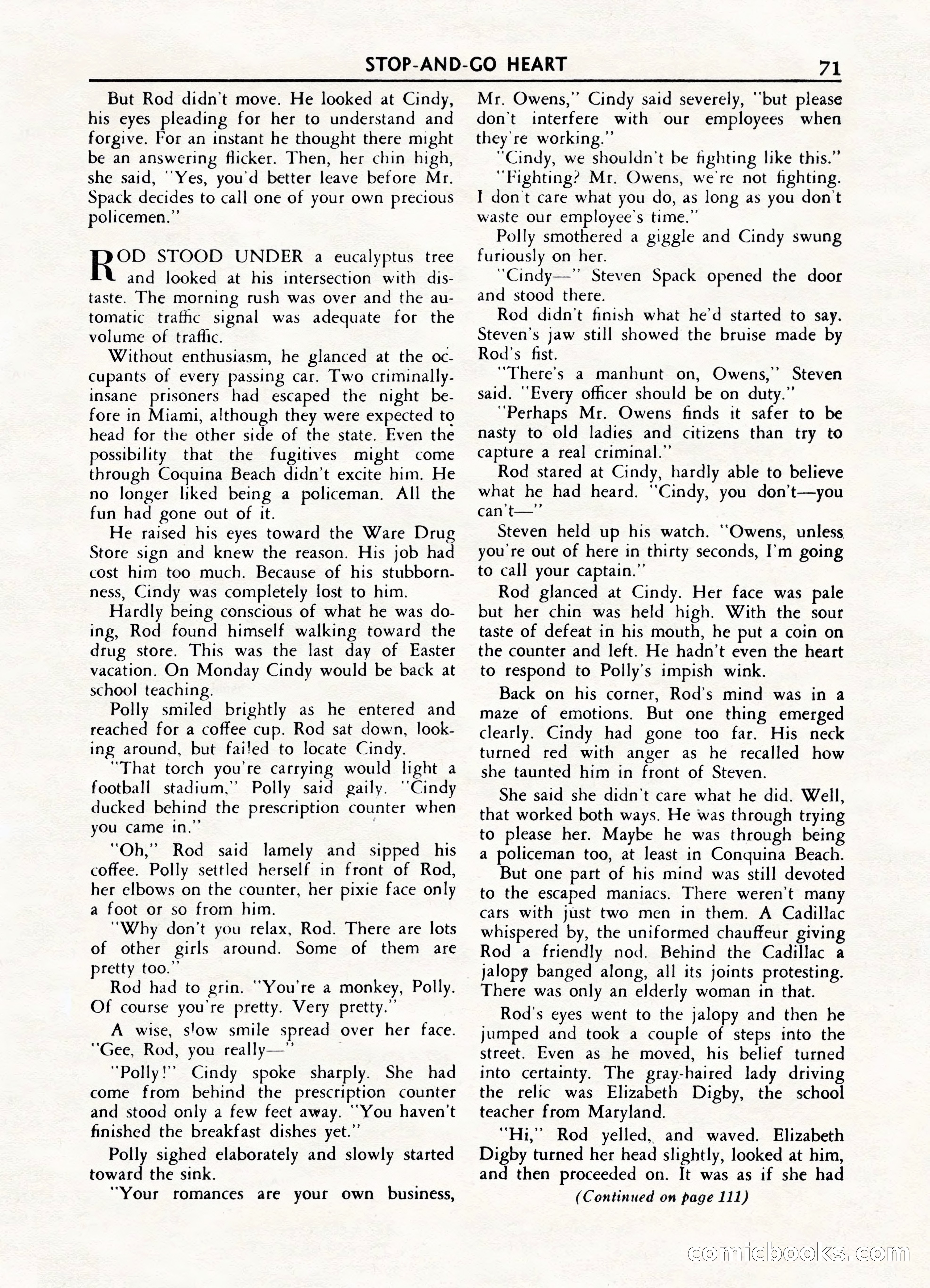 Fifteen Love Stories, March 1954 — page 71 of 116