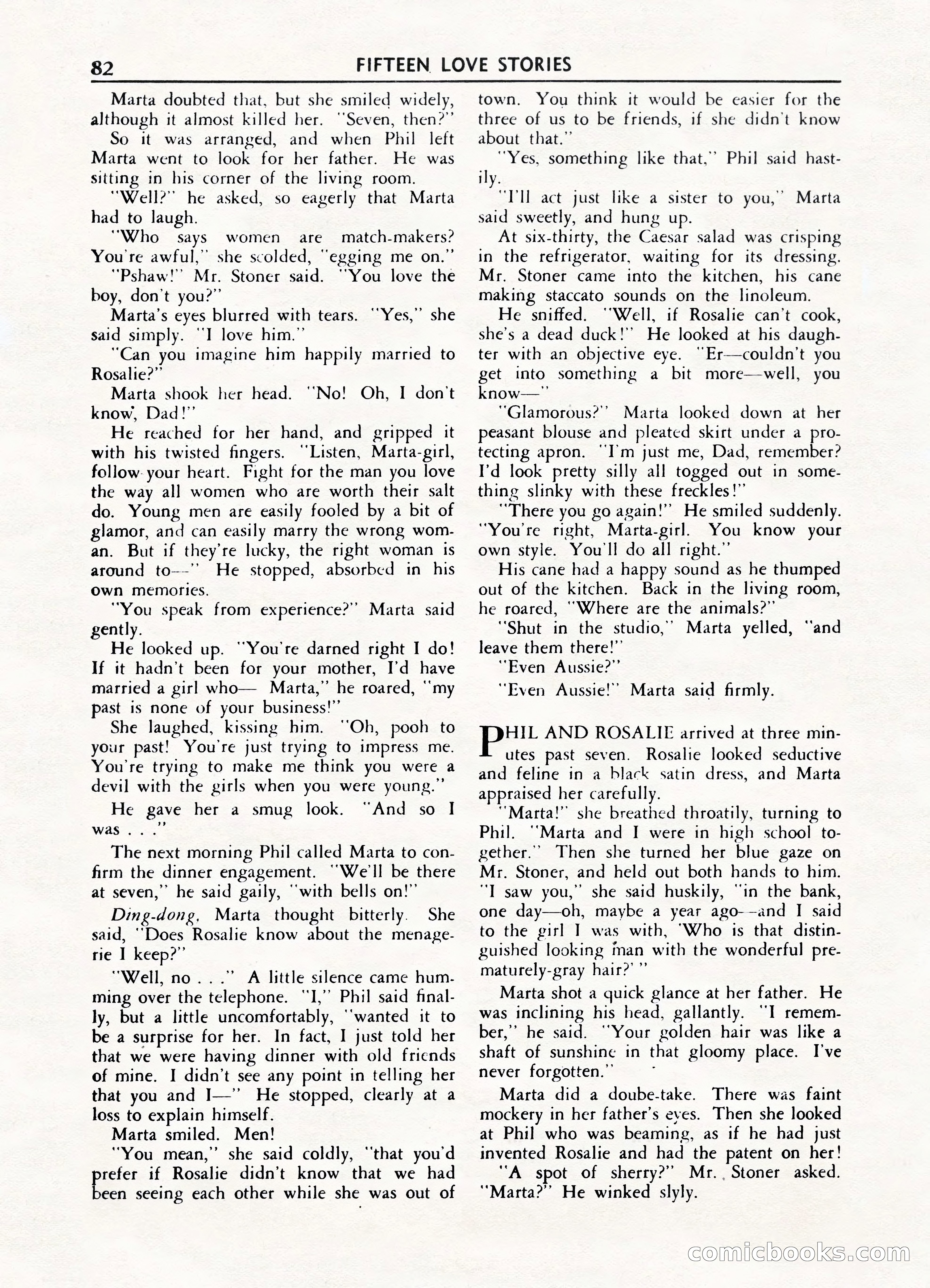Fifteen Love Stories, March 1954 — page 82 of 116
