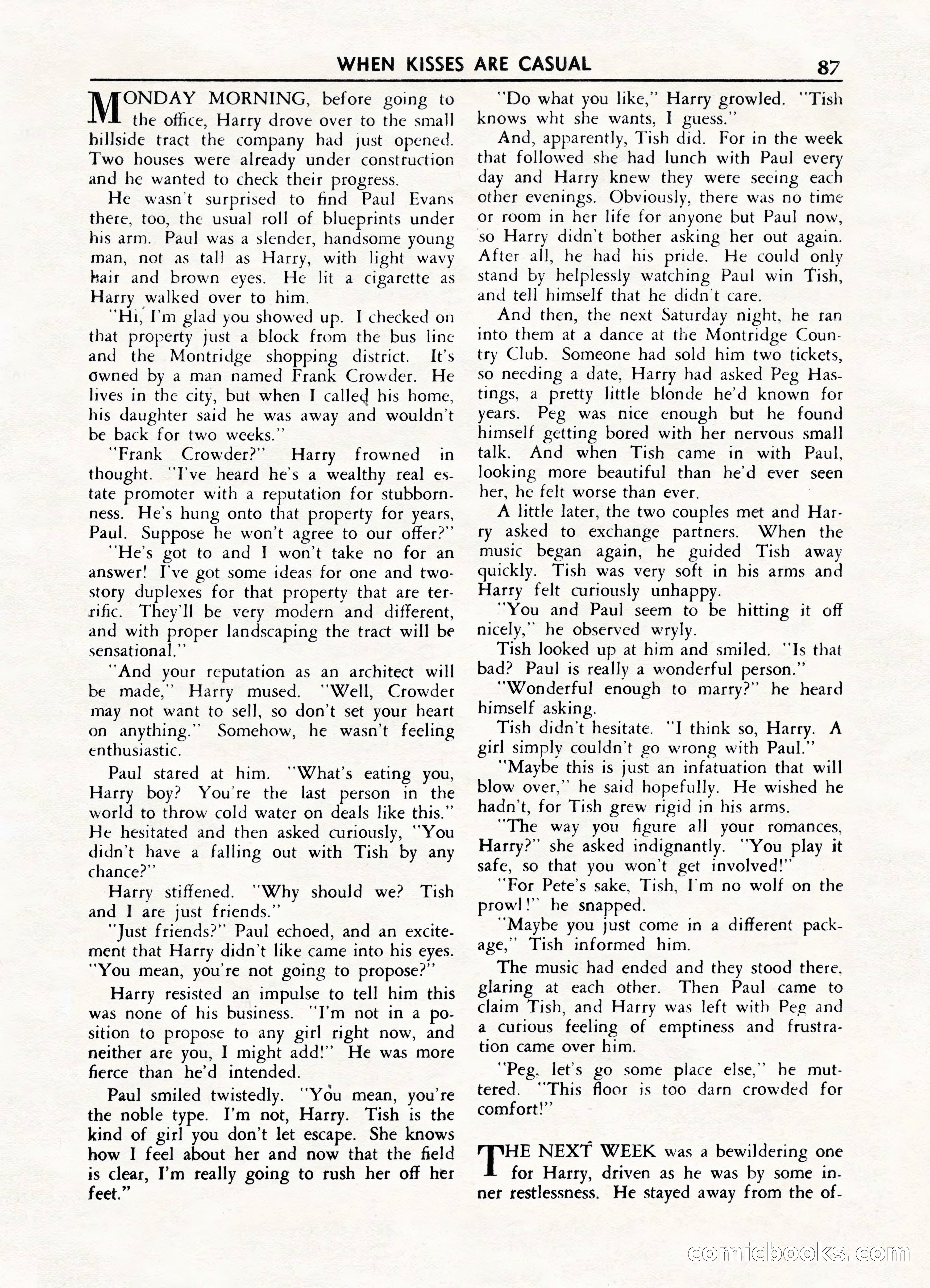 Fifteen Love Stories, March 1954 — page 87 of 116