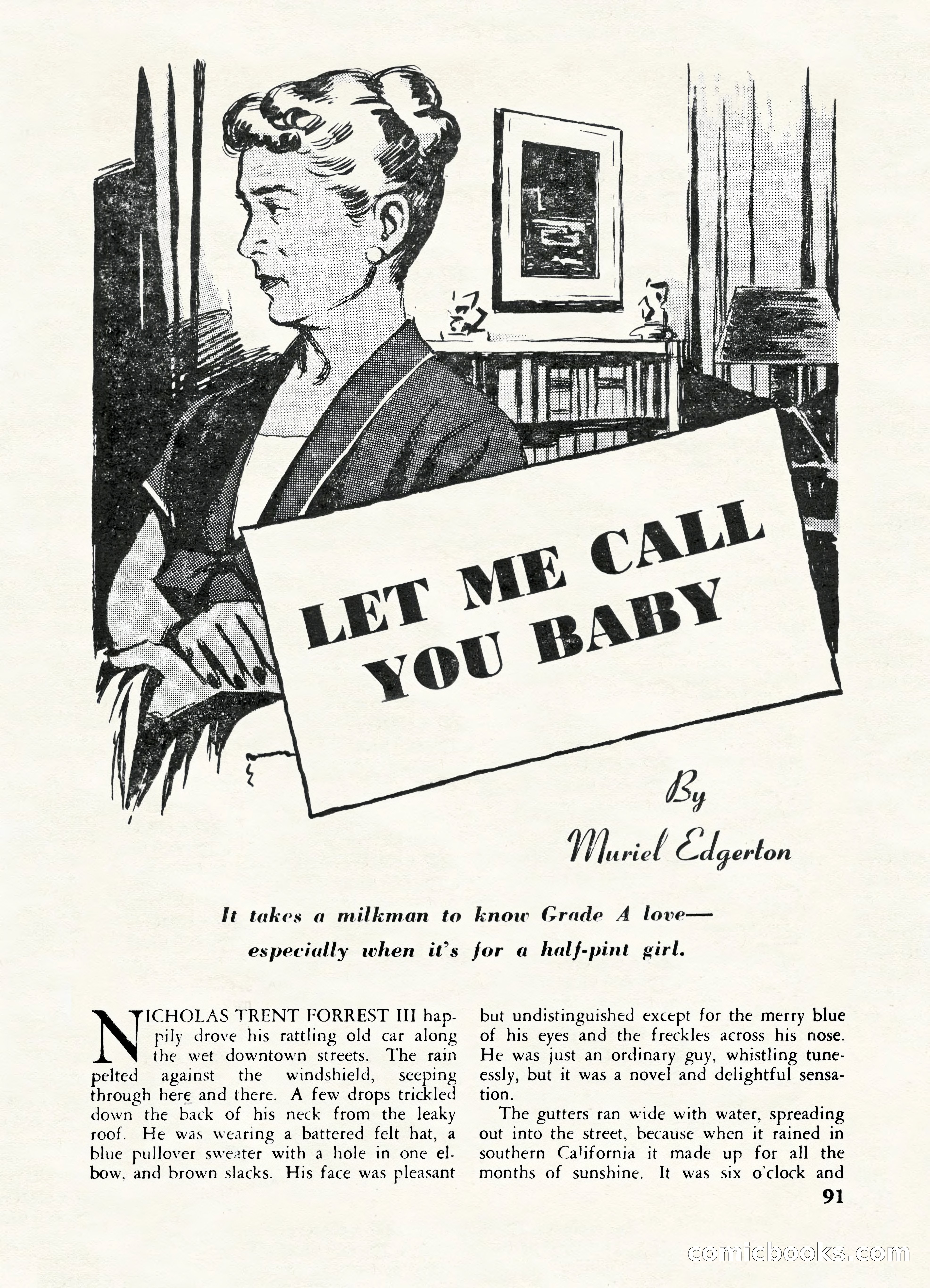 Fifteen Love Stories, March 1954 — page 91 of 116