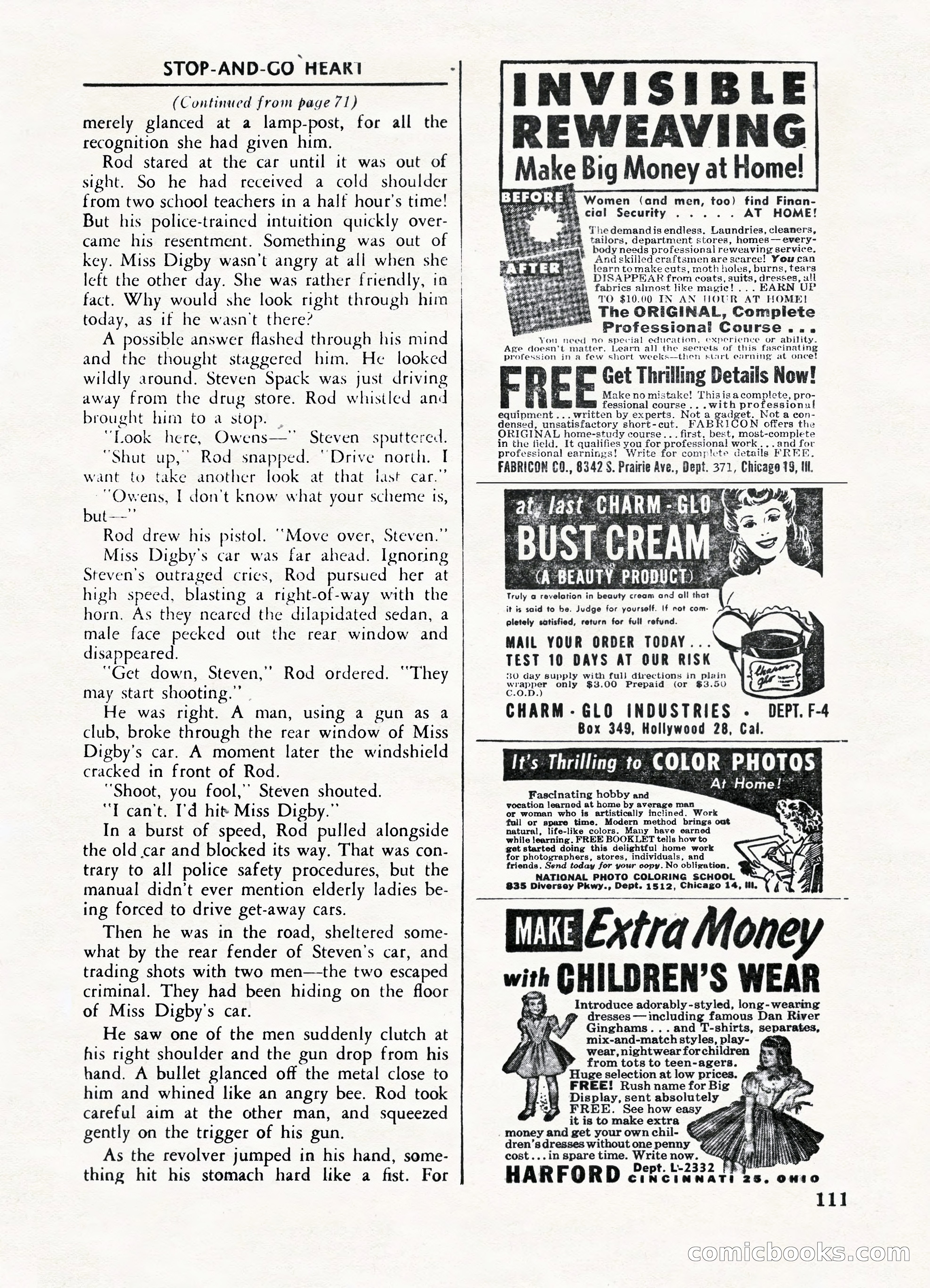 Fifteen Love Stories, March 1954 — page 111 of 116