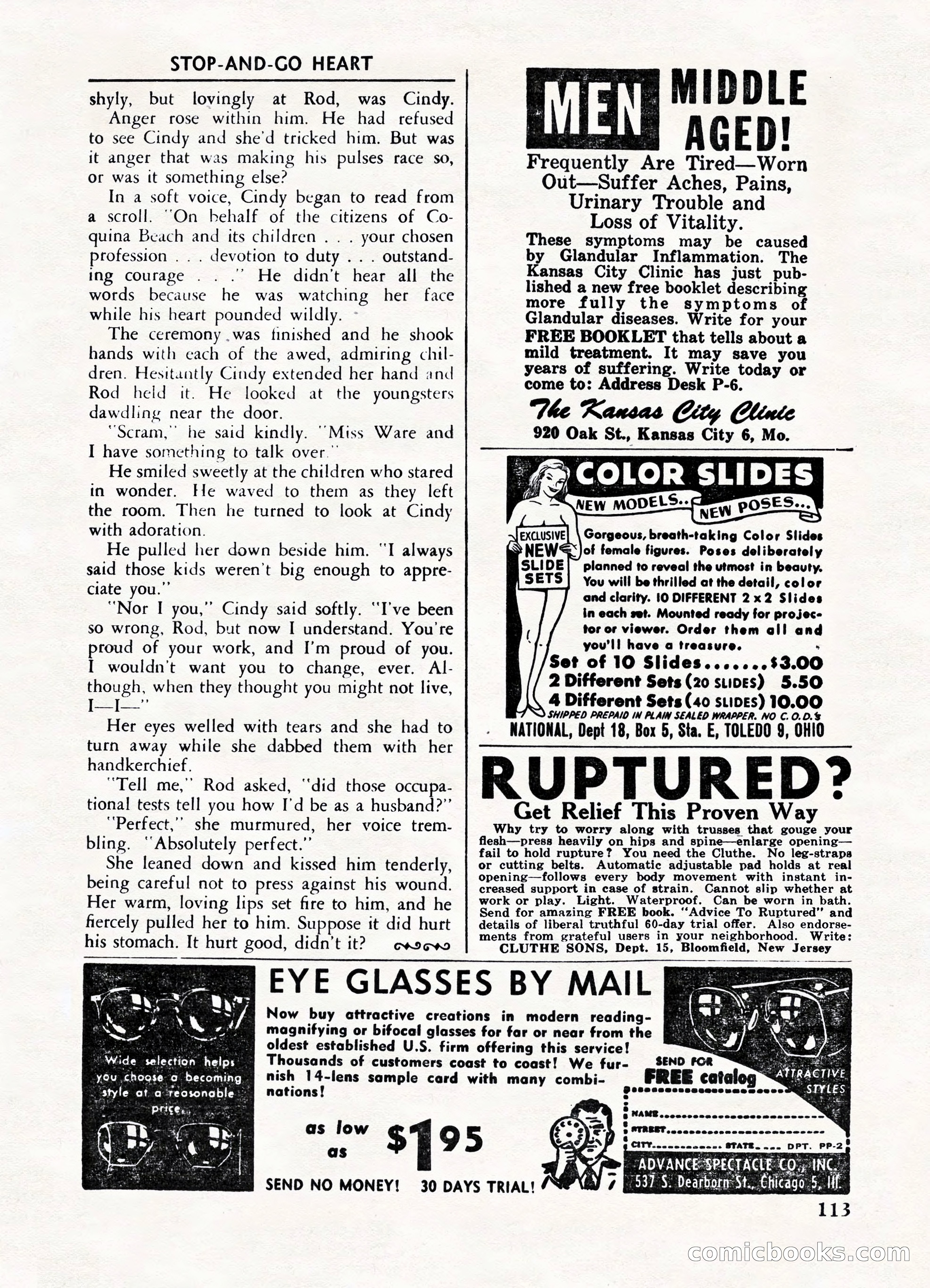 Fifteen Love Stories, March 1954 — page 113 of 116